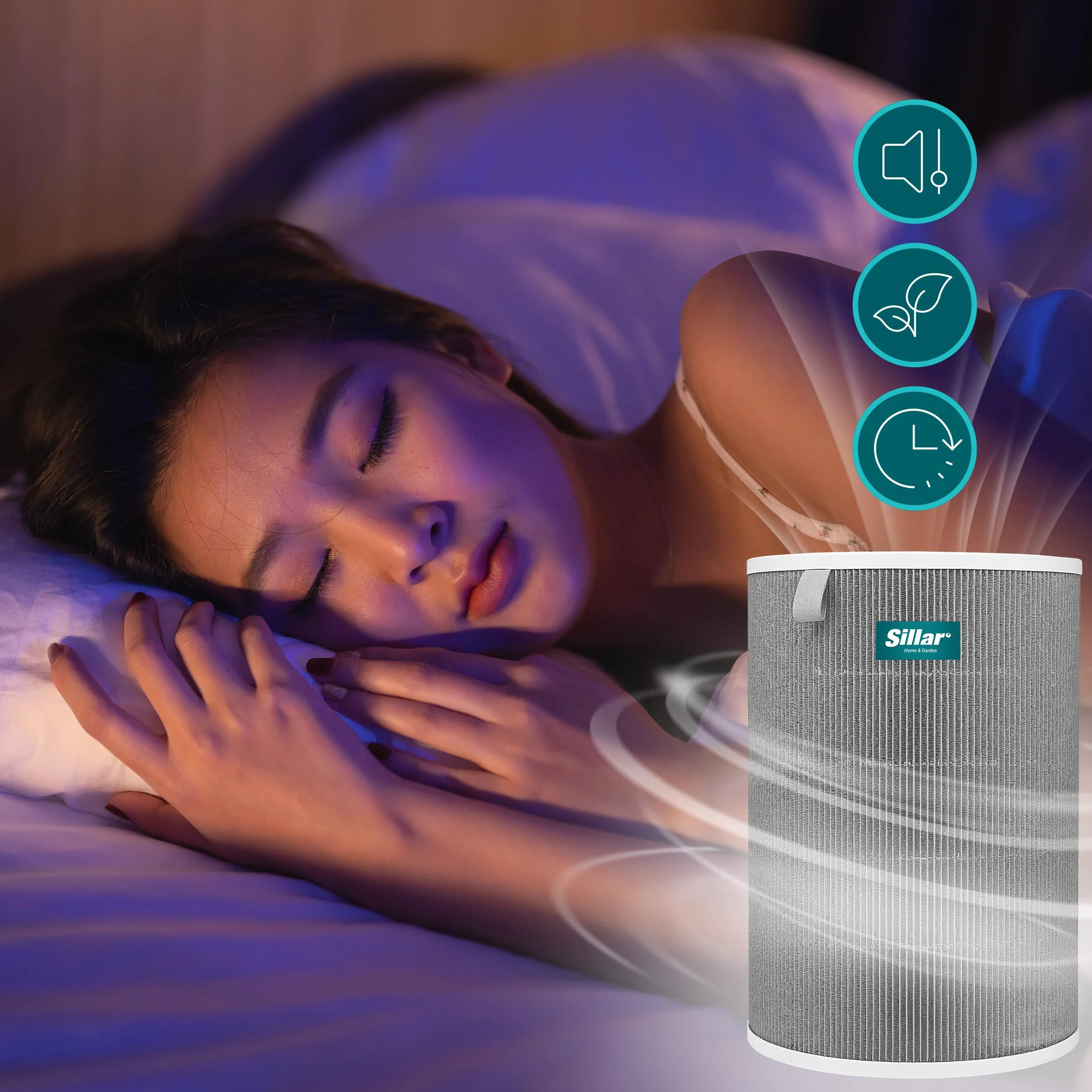 Sillar Filtr HEPA H13 kompatybilny z oczyszczaczami powietrza Xiaomi Air Purifier 2, 2H, 2S, 3, 3H, Pro - zamiennik