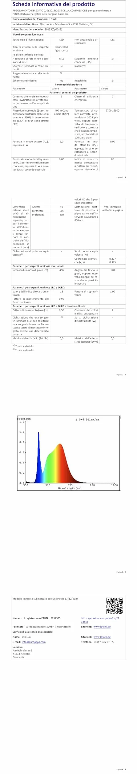 LQWELL® Lampa biurkowa LED o zmiennej intensywności, 5 kolorów, 10 poziomów jasności, przyjazna dla oczu lampka nocna, ładowanie USB, sterowanie dotykowe i funkcja pamięci biurowej
