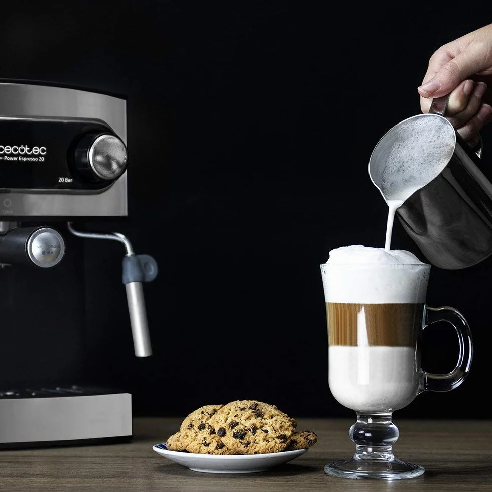 Cecotec Espresso 20 Ekspres do Kawy, Srebrny
