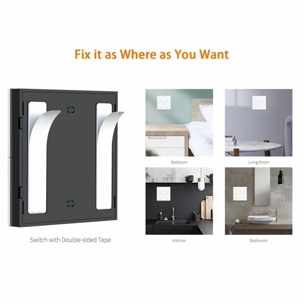 Tuya ZigBee Smart Scene Switch 4-biegowy Smart Switch 12 Scene Switch Push Button Controller obsługuje Home Assistant, łatwa instalacja