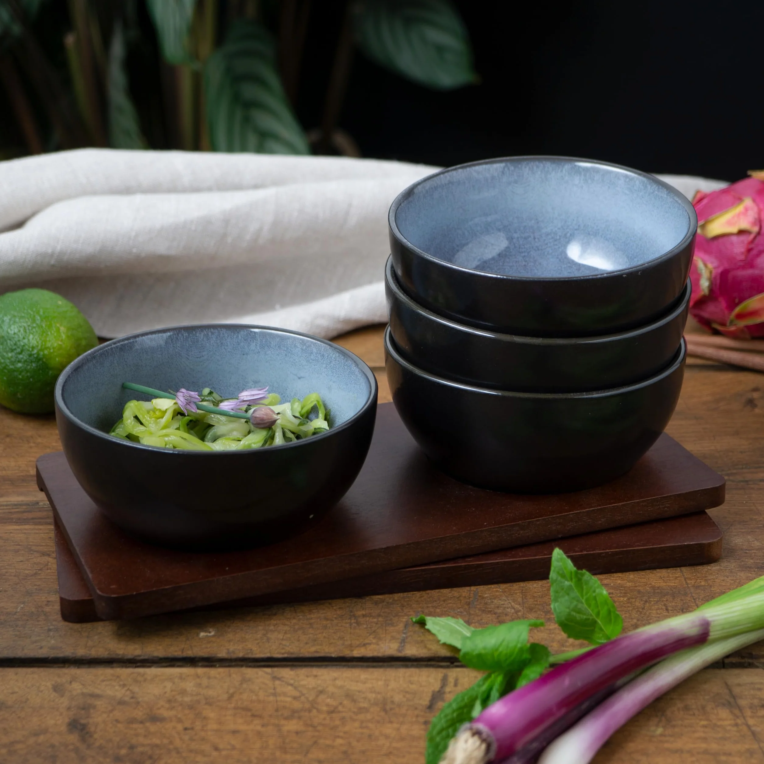 Moritz & Moritz VIDA 4x Miso zestaw misek 12 cm Ø japoński ceramiczny