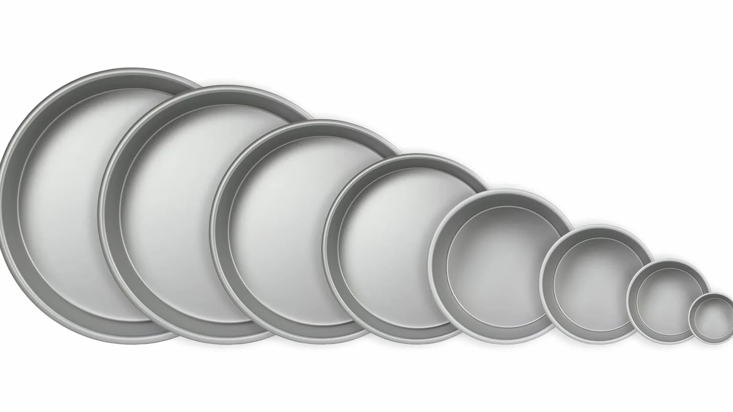 PME Okrągła forma do pieczenia z anodowanego aluminium, 127 x 102 mm, 12,7 cm