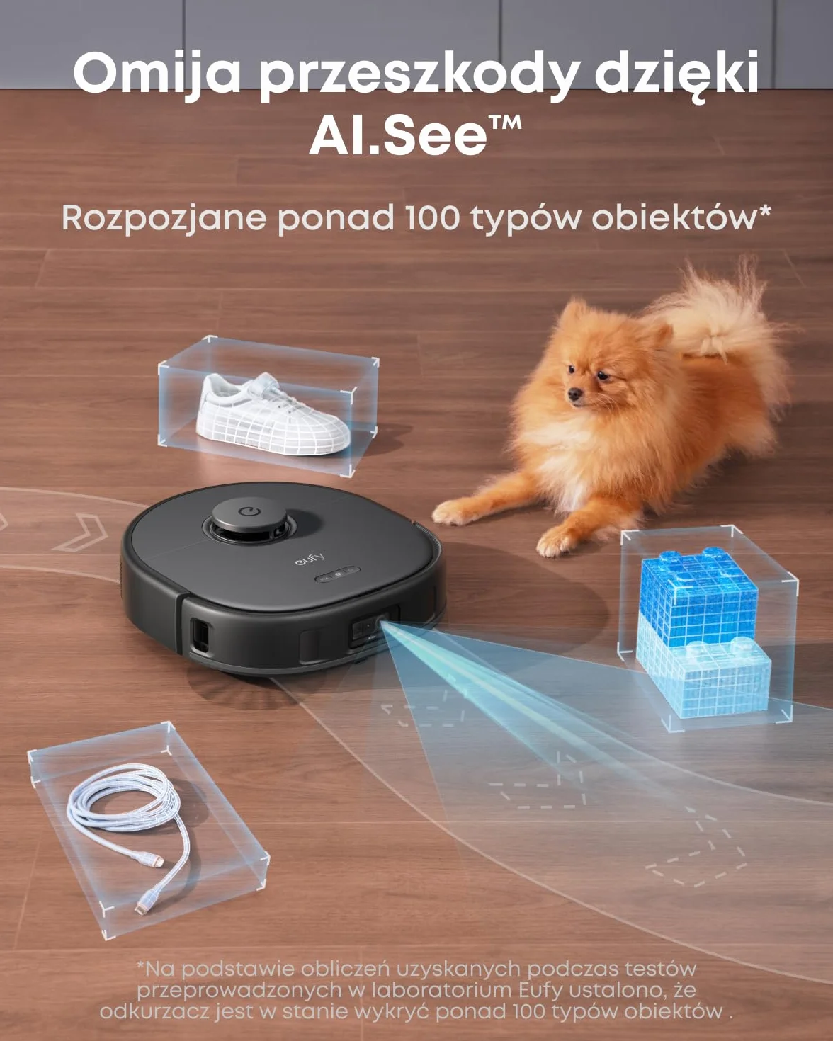 Robot odkurzający eufy X10 Pro Omni z systemem MopMaster 2.0 (8000 Pa), technologią inteligentnej nawigacji iPath, automatycznie opróżniającym się zbiornikiem na kurz o pojemności 2,5 l (Czarny)