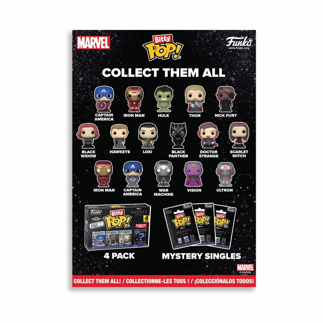 Funko Bitty Pop! Kalendarz odliczający: Marvel Comics - kalendarz adwentowy - 24 dni niespodzianek - minifigurka z winylu do kolekcji - tajemnicze pudełko, pomysł na prezent, na Boże Narodzenie