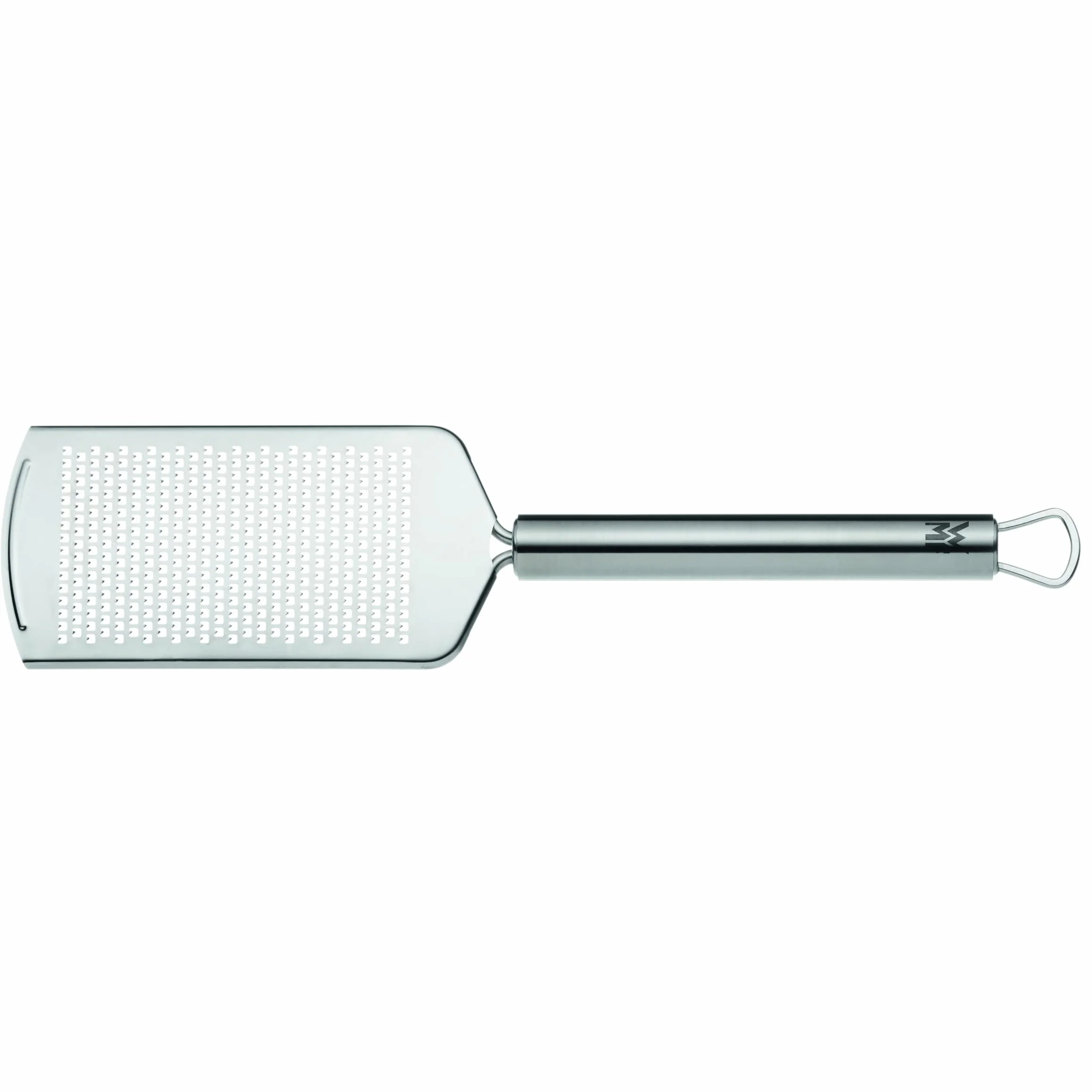 WMF Profi Plus tarka kuchenna ze stali nierdzewnej, drobna 25 x 6 cm, tarka do sera, tarka do parmezanu, stal nierdzewna Cromargan, częściowo matowana, nadaje się do mycia w zmywarce