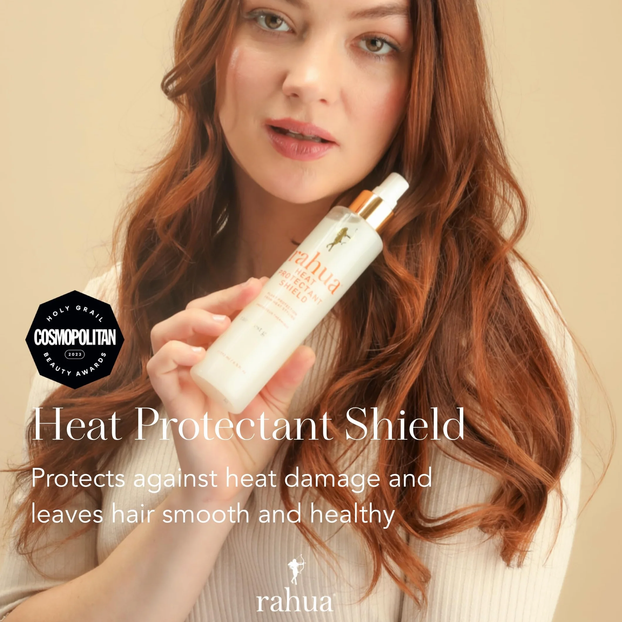 Rahua Heat Protectant Shield 193 ml/6.5 FlOz, formułowane wielokrotne rozpylanie chroniące przed wysoką temperaturą, lekki spray ochronny wzbogacony witaminą E Aloe Vera keratyny