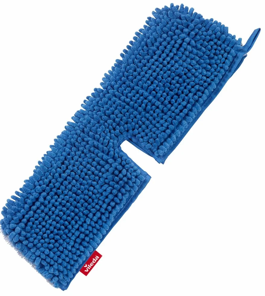 Vileda Pet Pro Uniwersalna mikrofibra | Płaski Mop | Trzy razy więcej usuwania sierści zwierząt domowych | Łatwe wkładanie | 100% mikrofibra | Zastosowanie na sucho na wielu powierzchniach | Można
