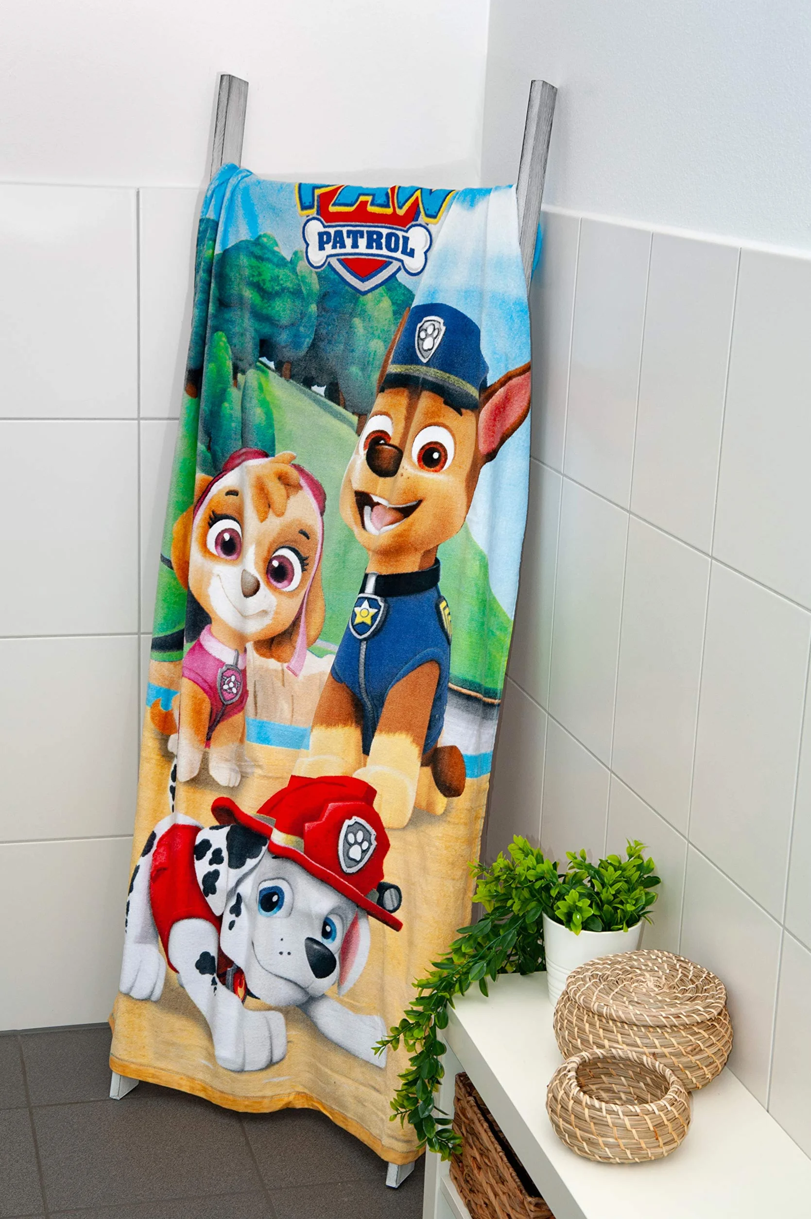 Herding Paw Patrol ręcznik kąpielowy, 150 x 75 cm, bawełna, wielokolorowy
