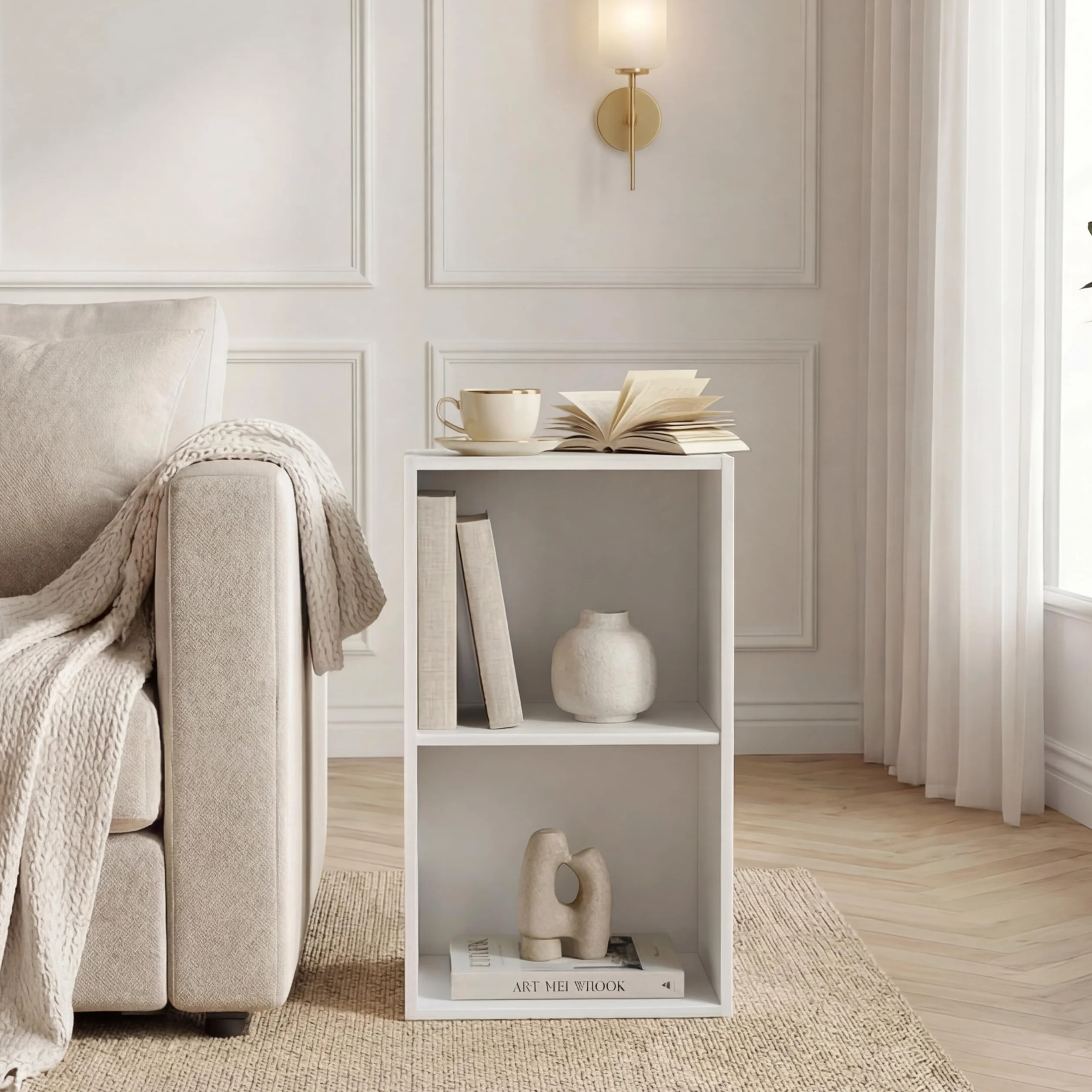 Vida Designs Oxford Regał Drewno Biały 54x32x24 cm