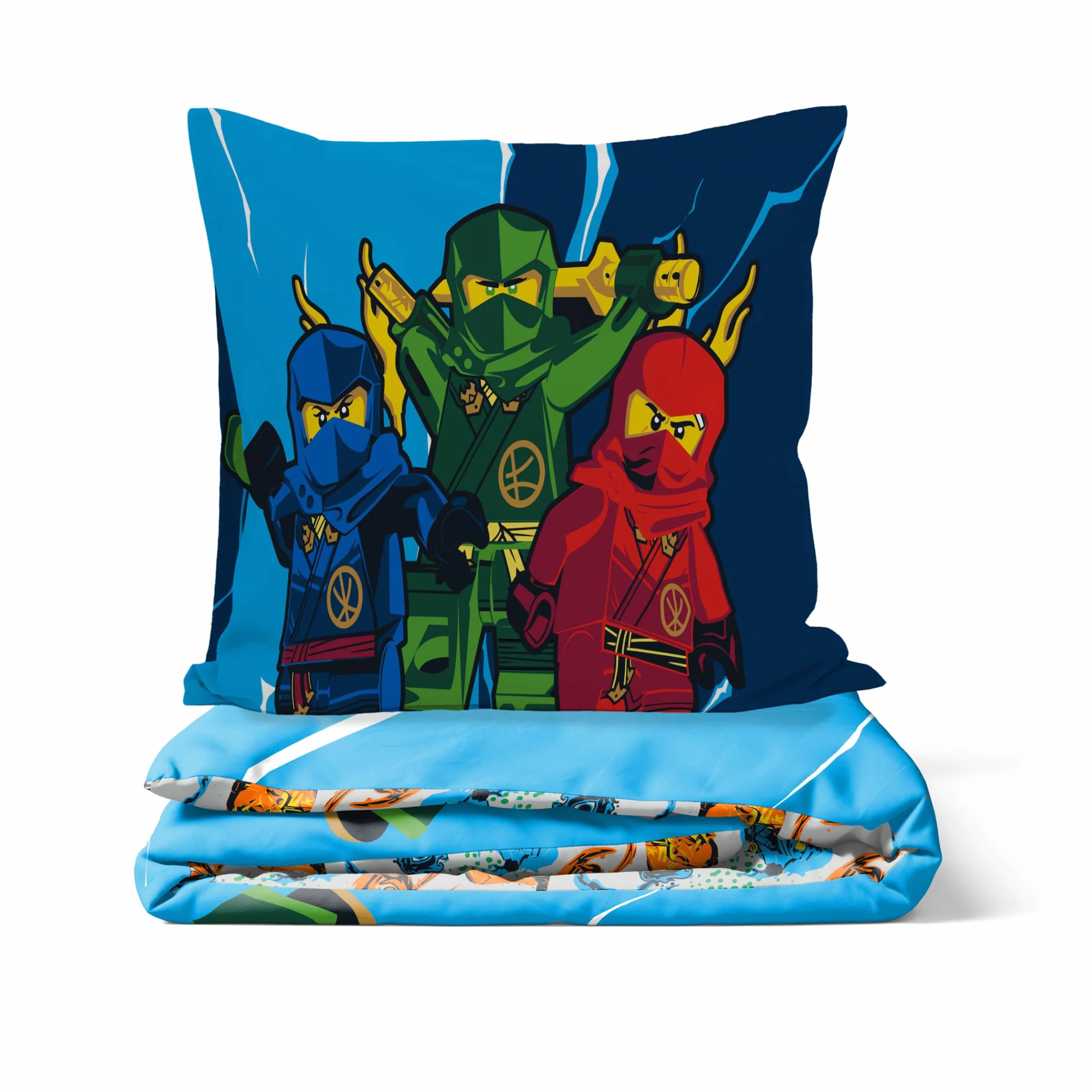 Jay Franco Lego Ninjago komplet pościeli dziecięcej niebieski 2-częściowy
