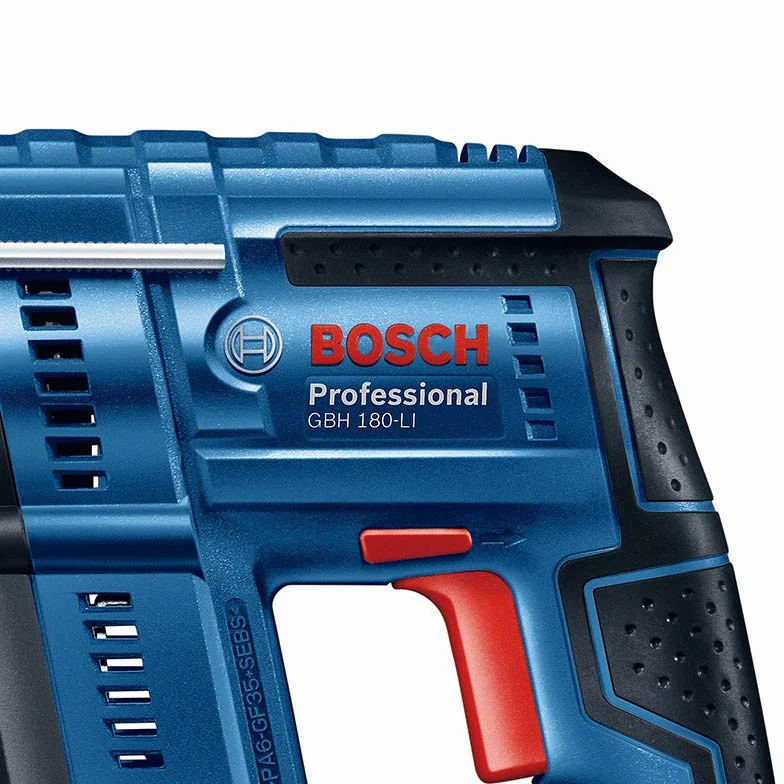 Bosch Professional system 18V: akumulatorowy młot udarowo-obrotowy GBH 180-LI (2 akumulatory GBA 18V 4.0Ah, szybka ładowarka GAL 18V-40, walizka)