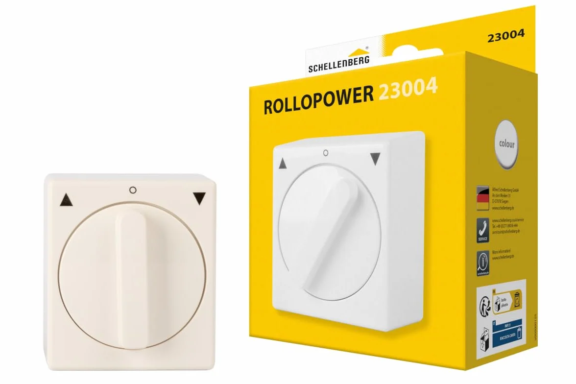 Schellenberg 23004 Przełącznik roletowy natynkowy, biały
