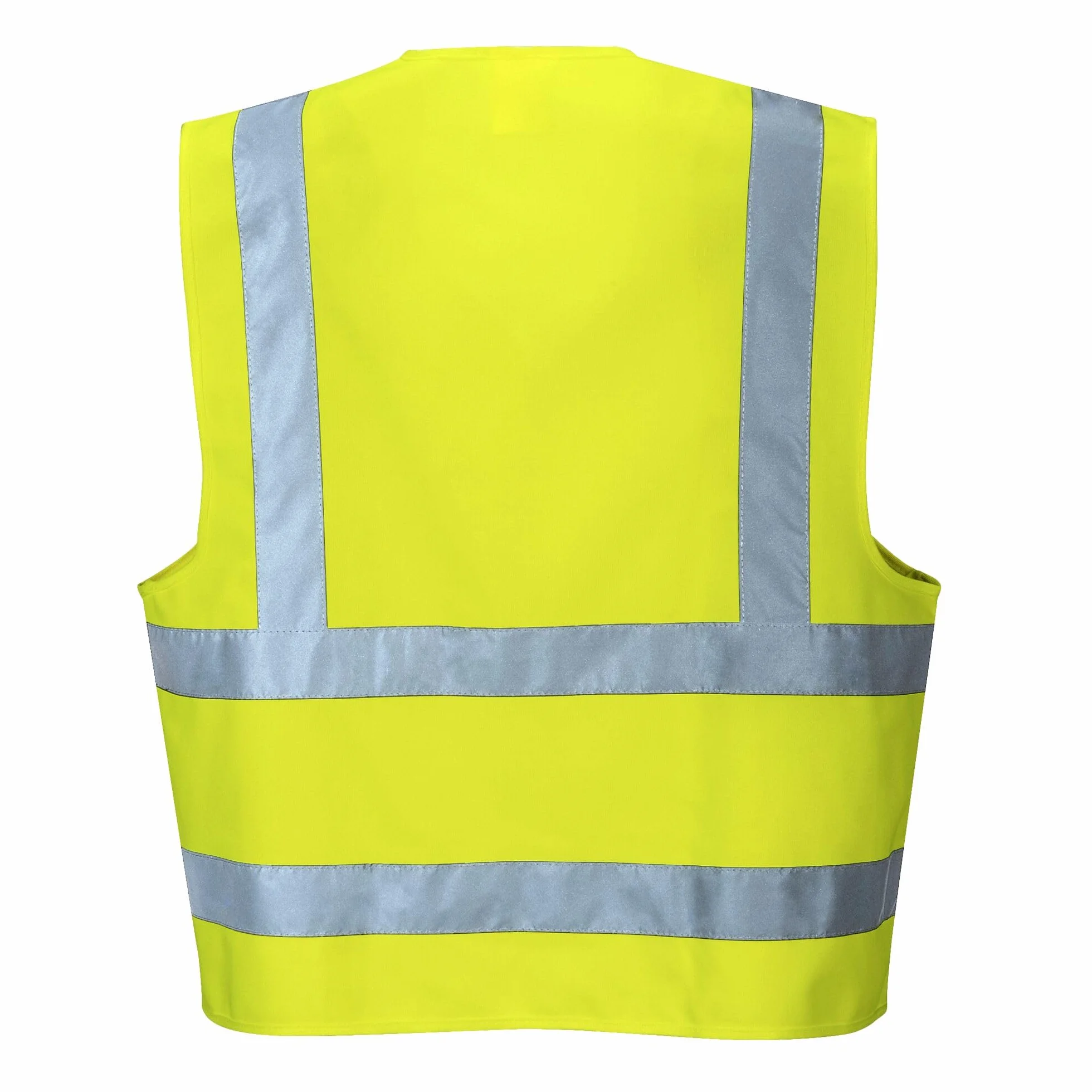 Portwest C470 Ostrzegawcza Pionowymi i Poziomymi Kamizelka z Tasmami, Regularny, Rozmiar 4XL/5XL, Żółty