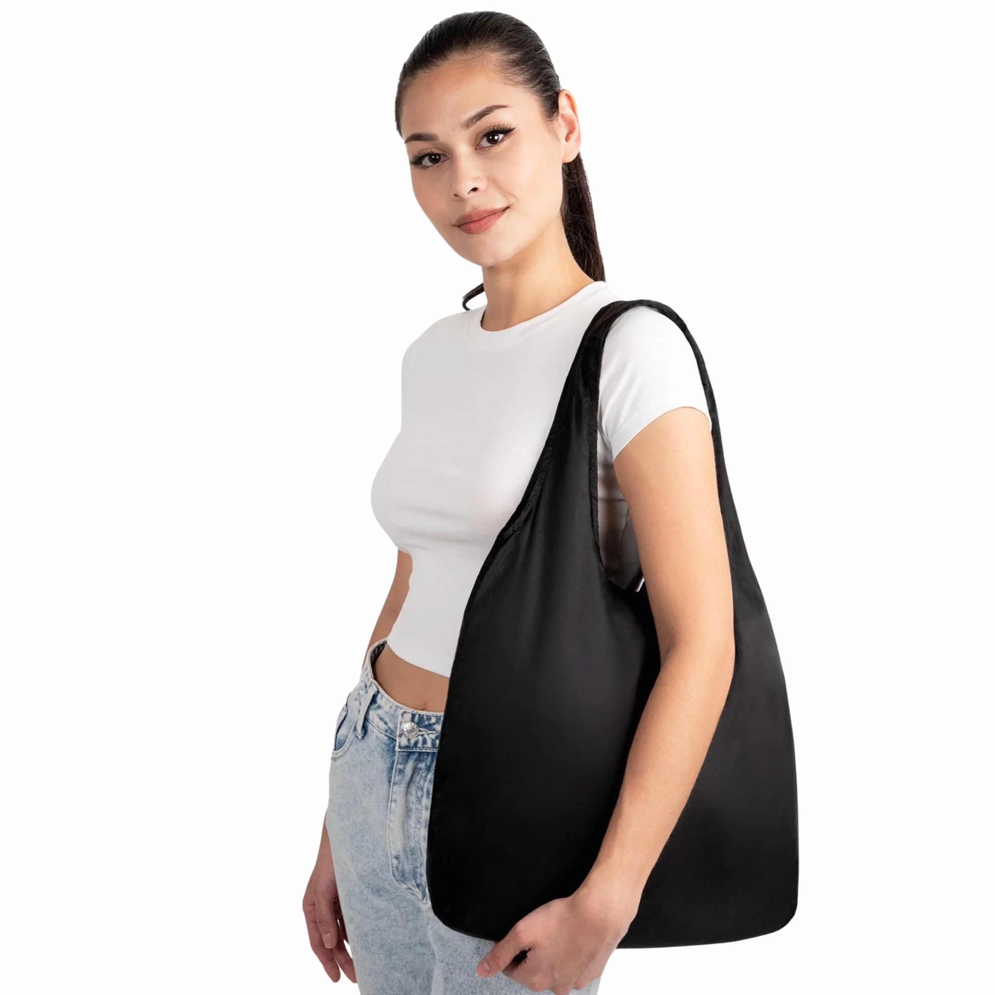 Nanobag Sling – ultralekka torba crossbody dla kobiet i mężczyzn, pakowalna torba na artykuły spożywcze, torba podróżna i na zakupy do codziennego użytku