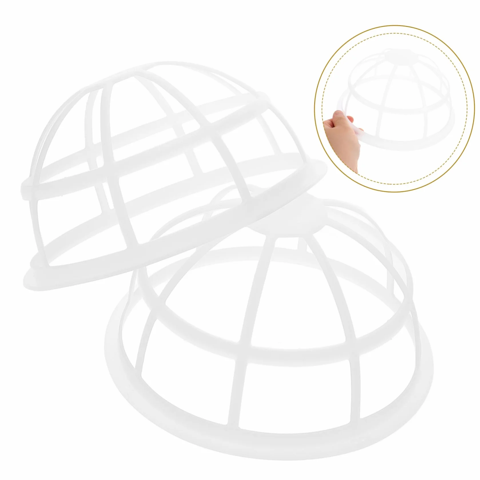Zerodeko Stojak Do Przechowywania Czapek Klatka Do Mycia Czapek Czyszczenie Czapek Baseballowych Ochrona Kształtu Oszczędność Miejsca Na Pralkę