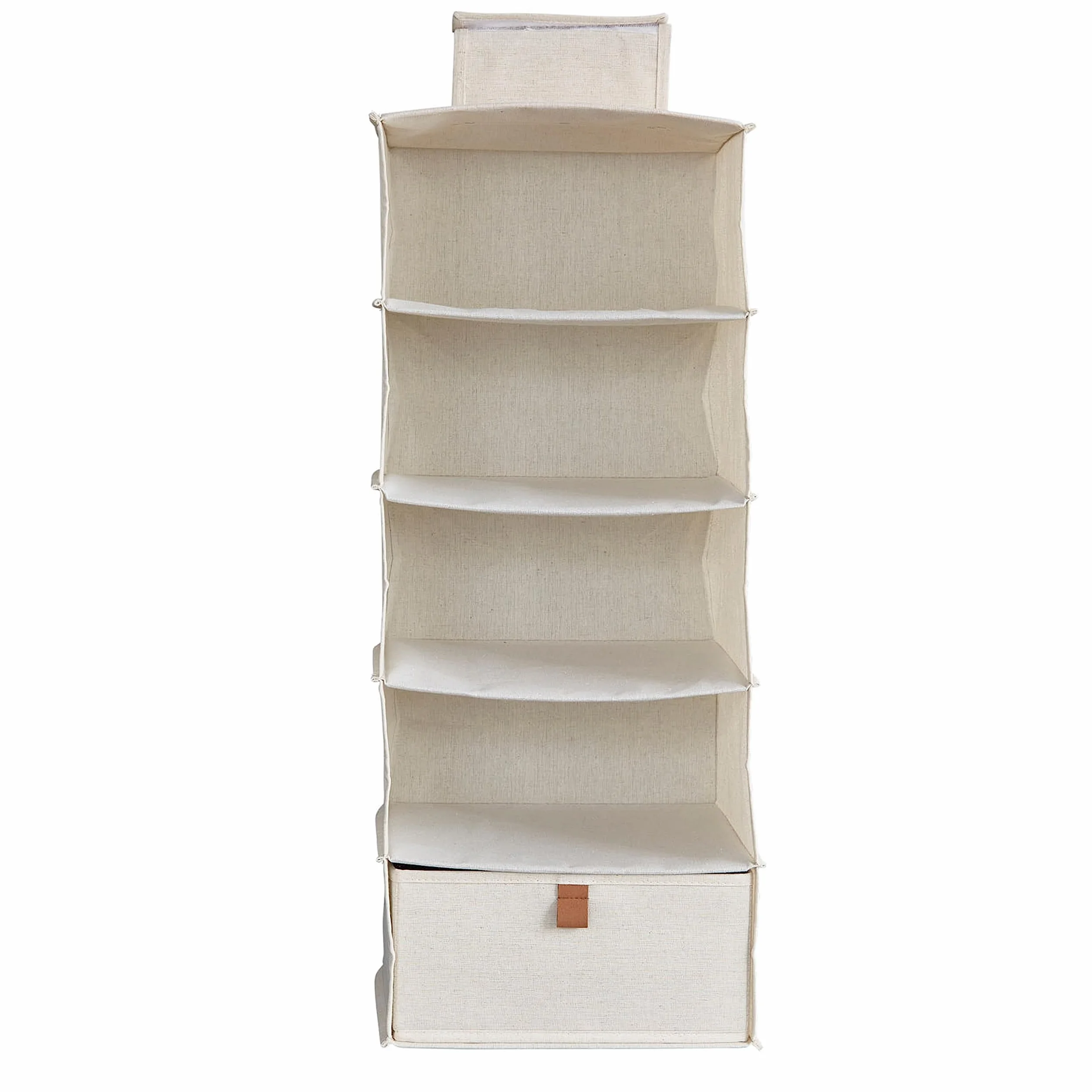 Półka z wiszącą szufladą Organizer do szafki 30x30x75 cm beżowy