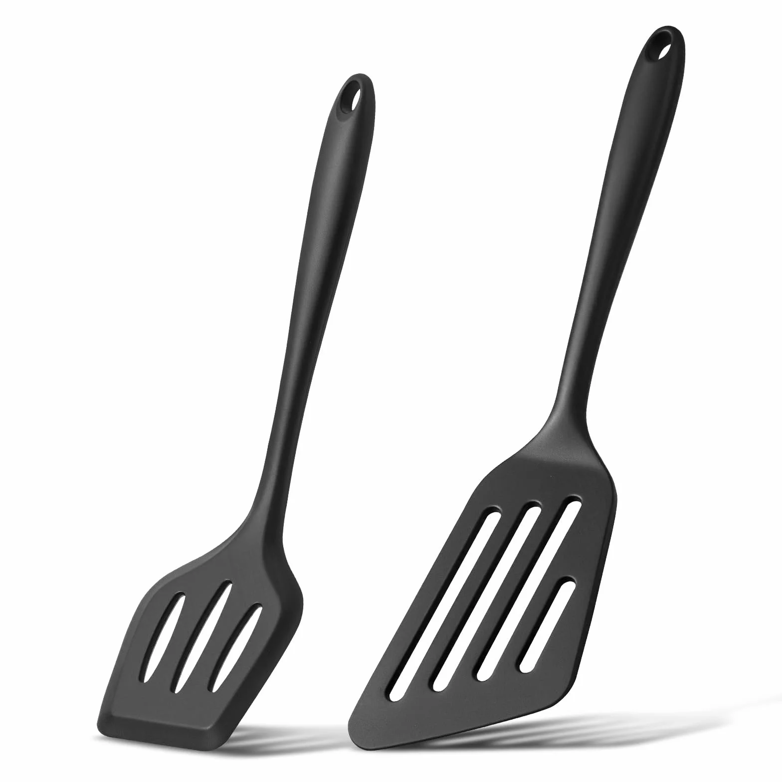 Homikit Silikonowa szpatułka do patelni (2, czarna)
