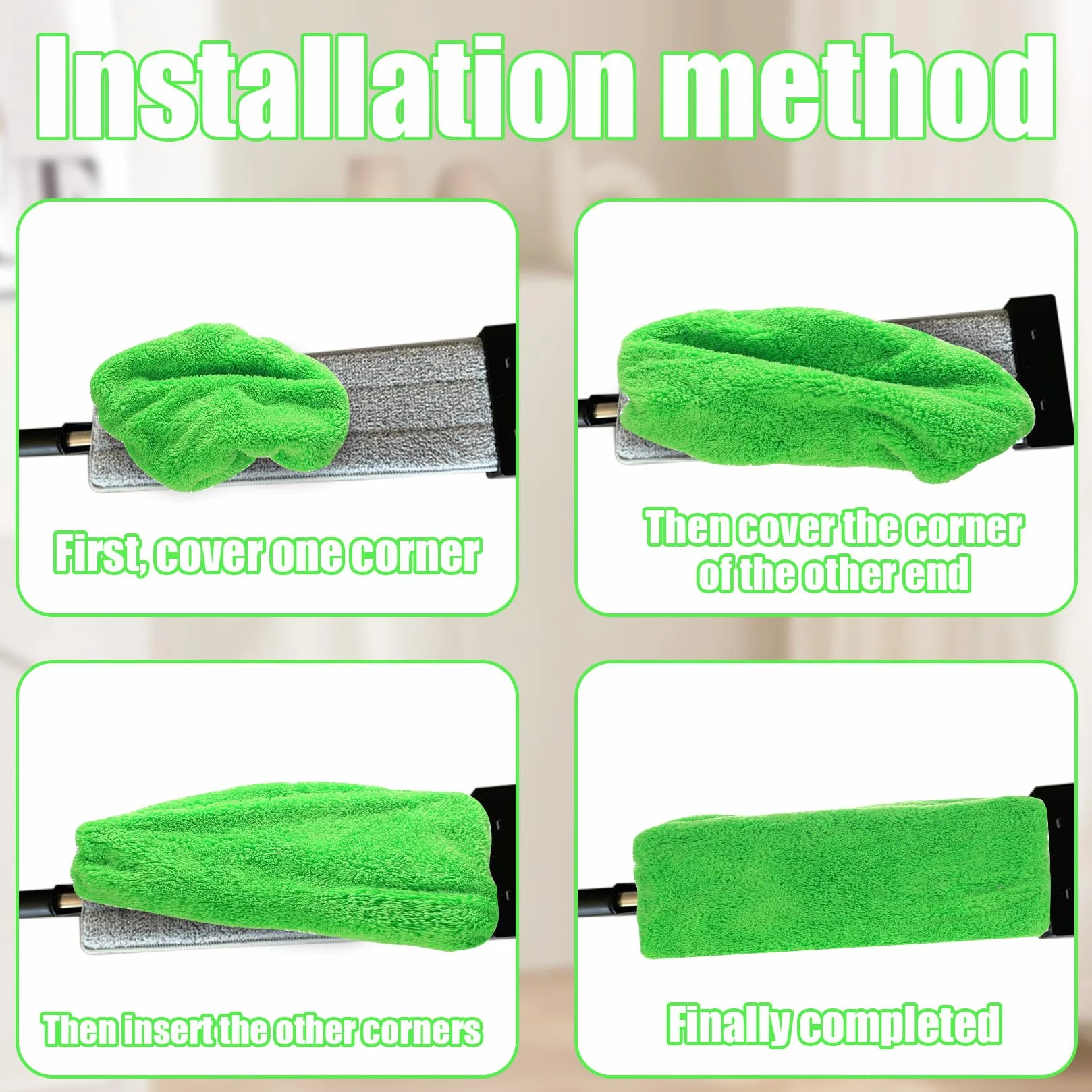 9 ściereczek do mopów Swiffer Sweeper, nakładki na mopy do suchych ściereczek do podłóg Swiffer, wkłady wielokrotnego użytku z mikrofibry do mokrych ściereczek do podłóg, czyszczenie twardych podłóg i