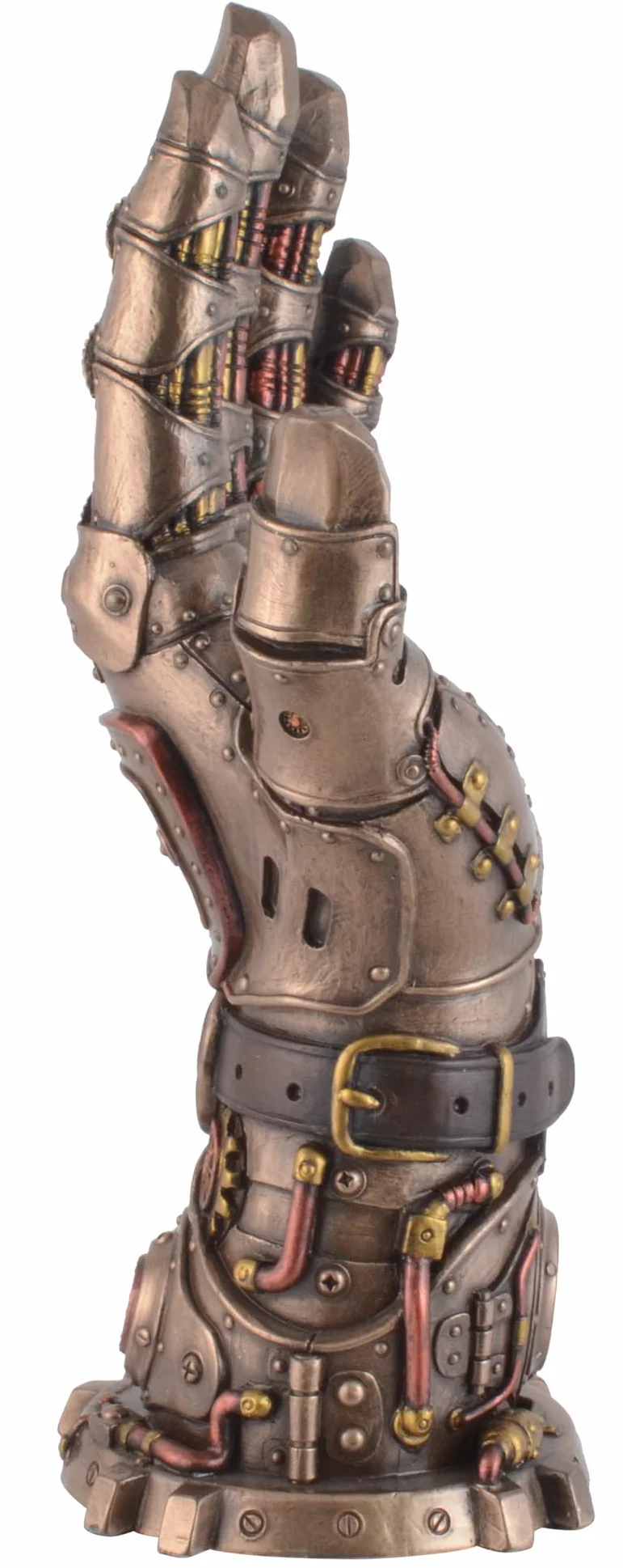 VOGLER Joh. Vogler GmbH Veronese rękawica Steampunk z dobrej woli, ze sztucznego kamienia, brązowana i kolorowana ręcznie przez artystę, brąz, LxBxH ca. 14x10x26 cm