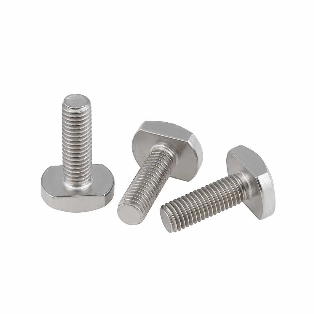 Śruby do Rowków Teowych Śruby z łbem Młotkowym ze Stali Węglowej Śruby Młotkowe do Obróbki Drewna, M8×30mm,3 pcs