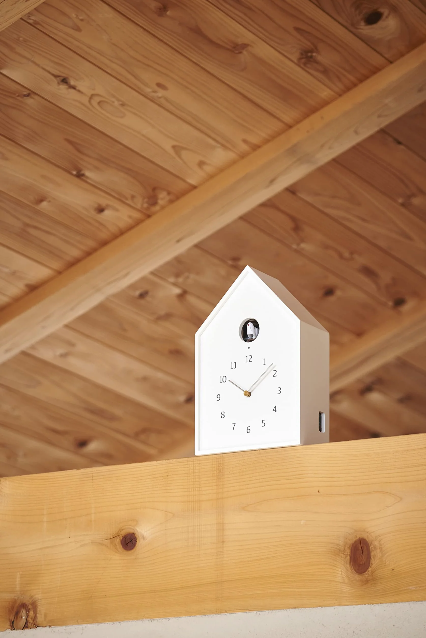 Lemnos Birdhouse zegarek z kukułką NY16-12wh z Japonii (biały)