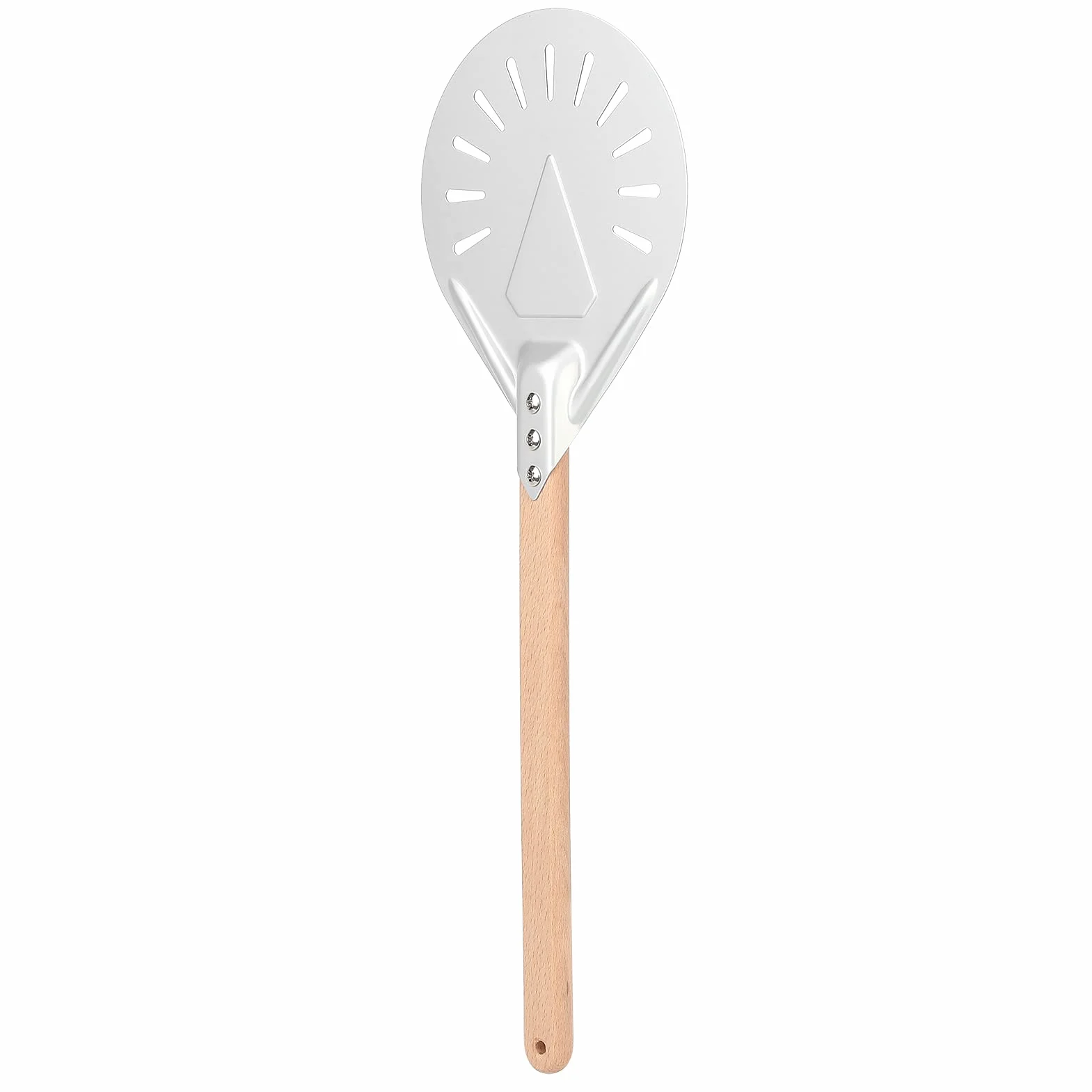 Aluminium Aluminiowe Pizza Pizza Łopata z Zdejmowanym Drewnem, łatwa w Użyciu dla Profesjonalistów, świetne (9-calowa łopata pizzy (z 41 cm płaskim)
