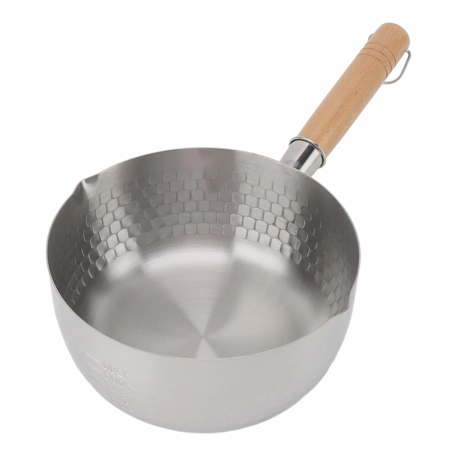 Koreański garnek do ramenu, garnek do gotowania ramen, rondel ze stali nierdzewnej, natychmiastowy garnek do makaronu, równomierne podgrzewanie, łatwy do nalewania garnek do zupy z wygodnym uchwytem,