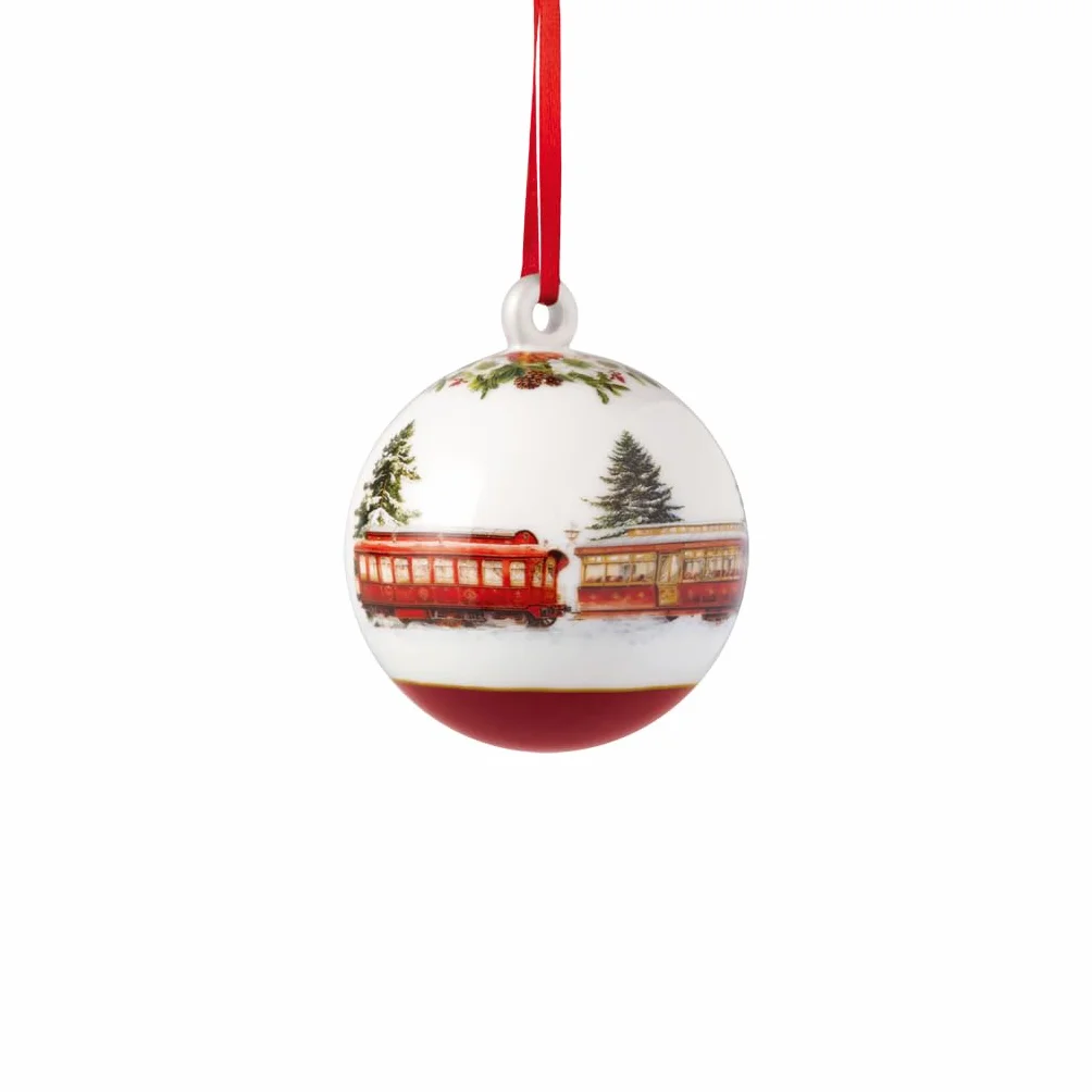 Villeroy & Boch - Annual Christmas Edition bombka 2025 kolorowa, świąteczna bombka, ozdoba, ozdoba choinkowa, ozdoba świąteczna, dekoracja świąteczna, przedmiot kolekcjonerski, porcelana Premium