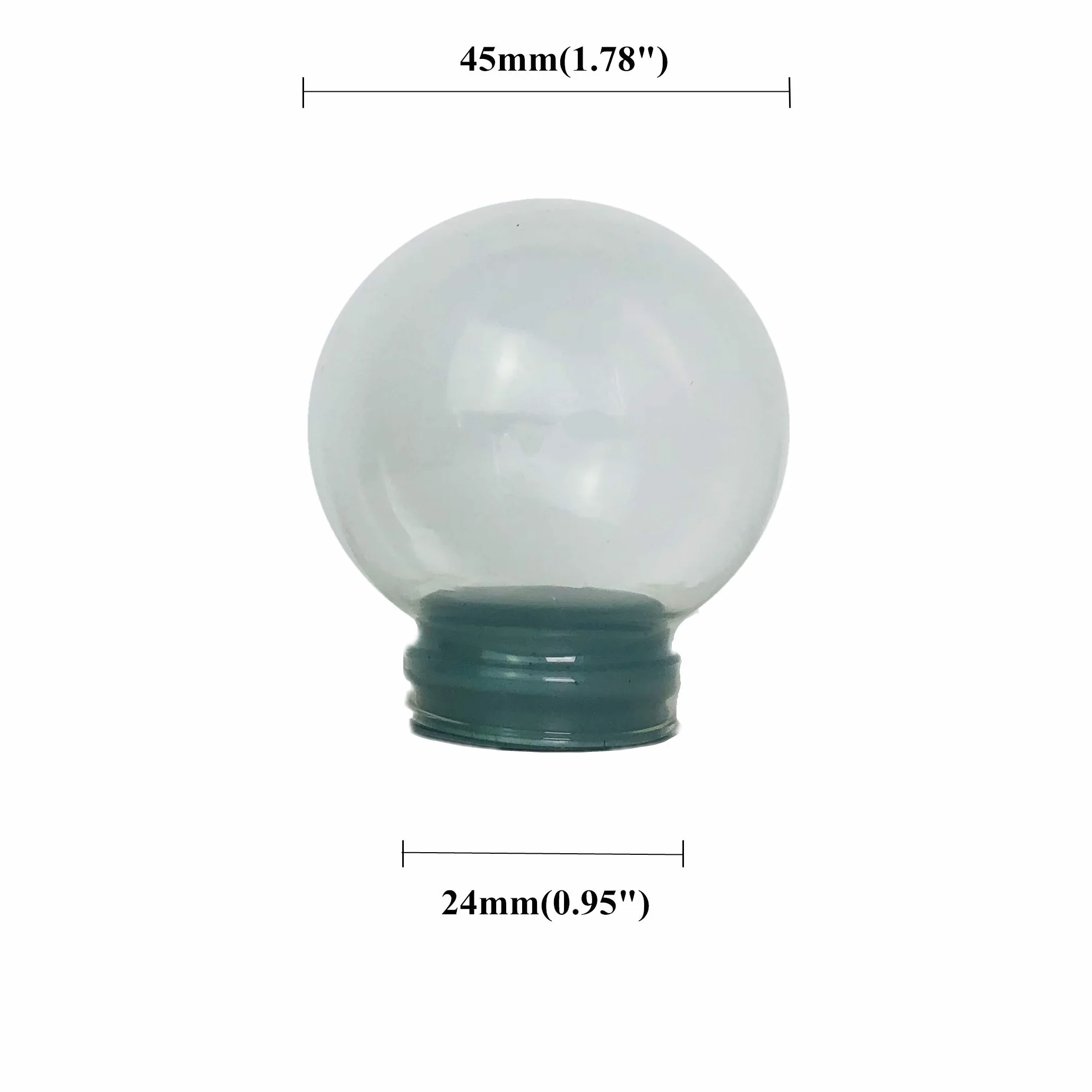 Youda Dekoracja domu DIY pusta szklana kula śnieżna woda akcesoria do kuli śnieżnej zestaw kul śnieżnych (D45mm)