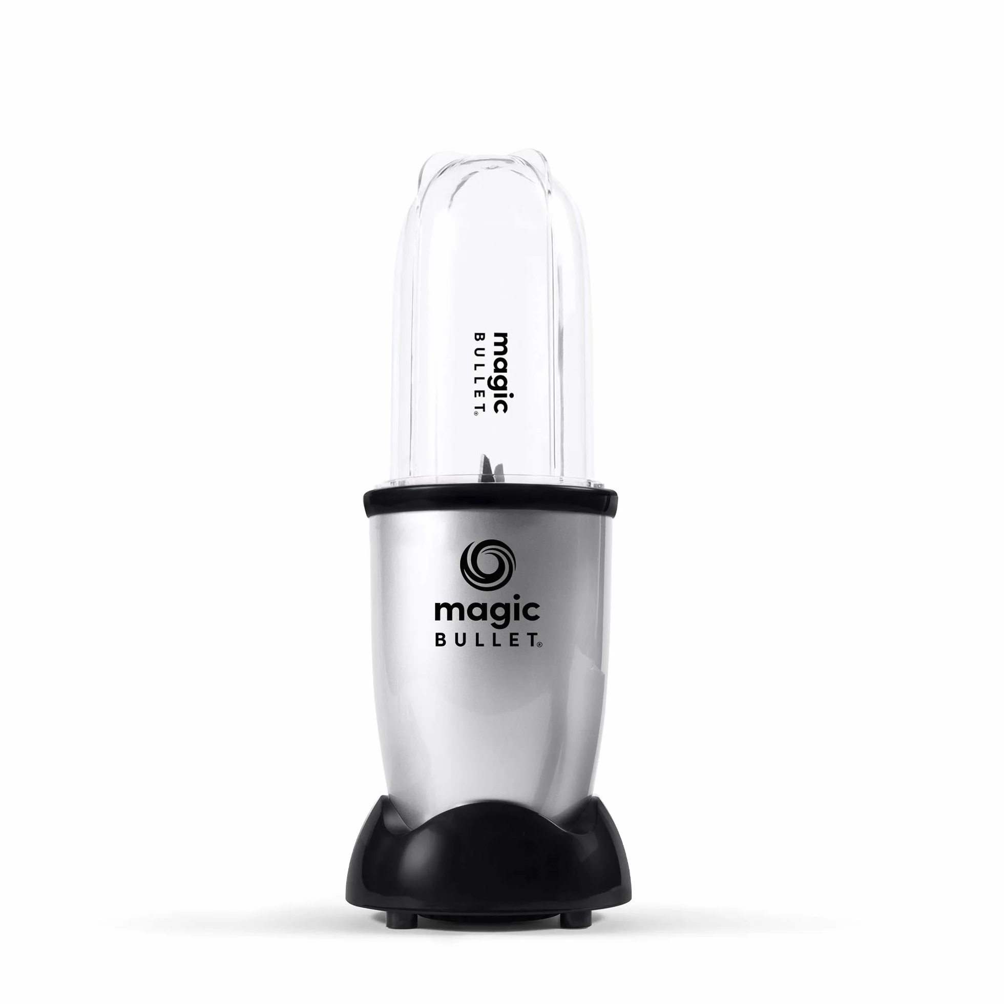Magic Bullet Blender Kielichowy, Srebrny/Czarny, 25,5 x 14 x 26 cm