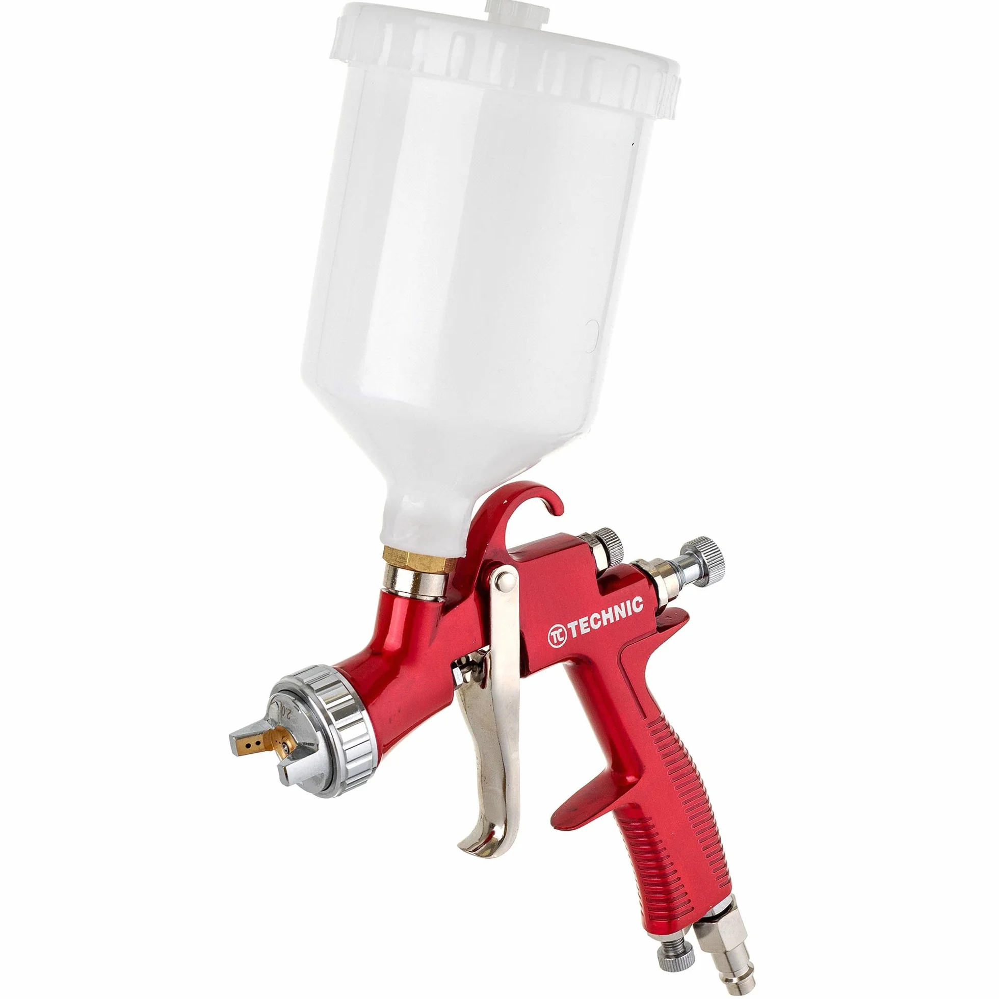 LVLP Technology Pistolet natryskowy L-500 dysza 1,5 mm, trwały, pojemność 600 ml, do lakierowania, trzy tryby regulacji, bardzo cienka warstwa farby, bardzo precyzyjny