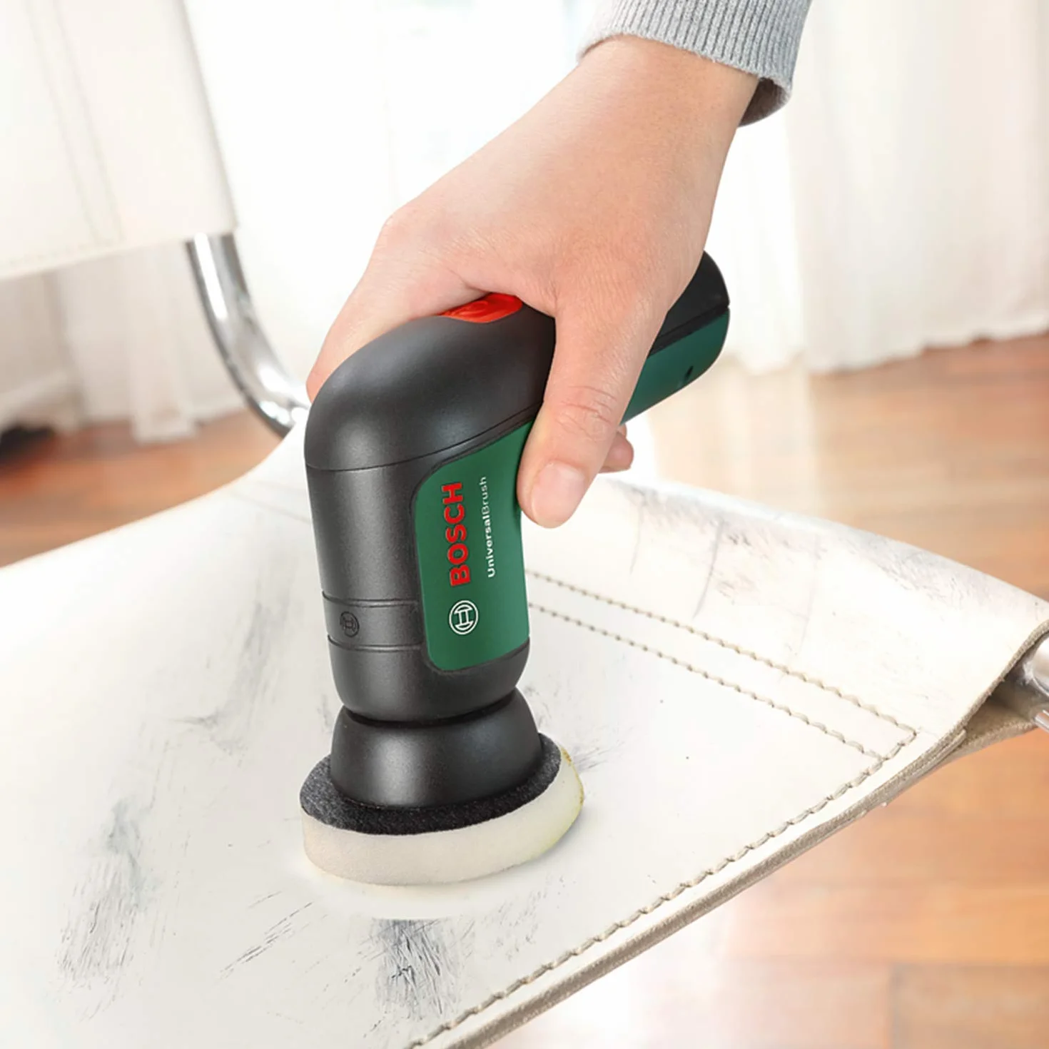 Bosch Home And Garden Melaminowa Podkładka z Gumką do Elektrycznej Szczotki Czyszczącej UniversalBrush, 3 Sztuki w Zestawie, w Opakowaniu Kartonowym