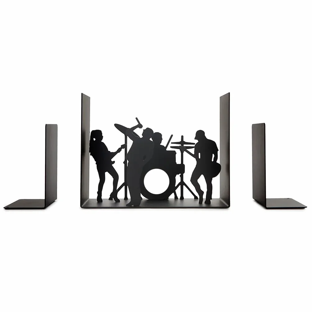 Balvi Biustonosze The Band Kolor Czarny Jedna orkiestra muzyczna doprowadziła do metalowego stojaka na książki