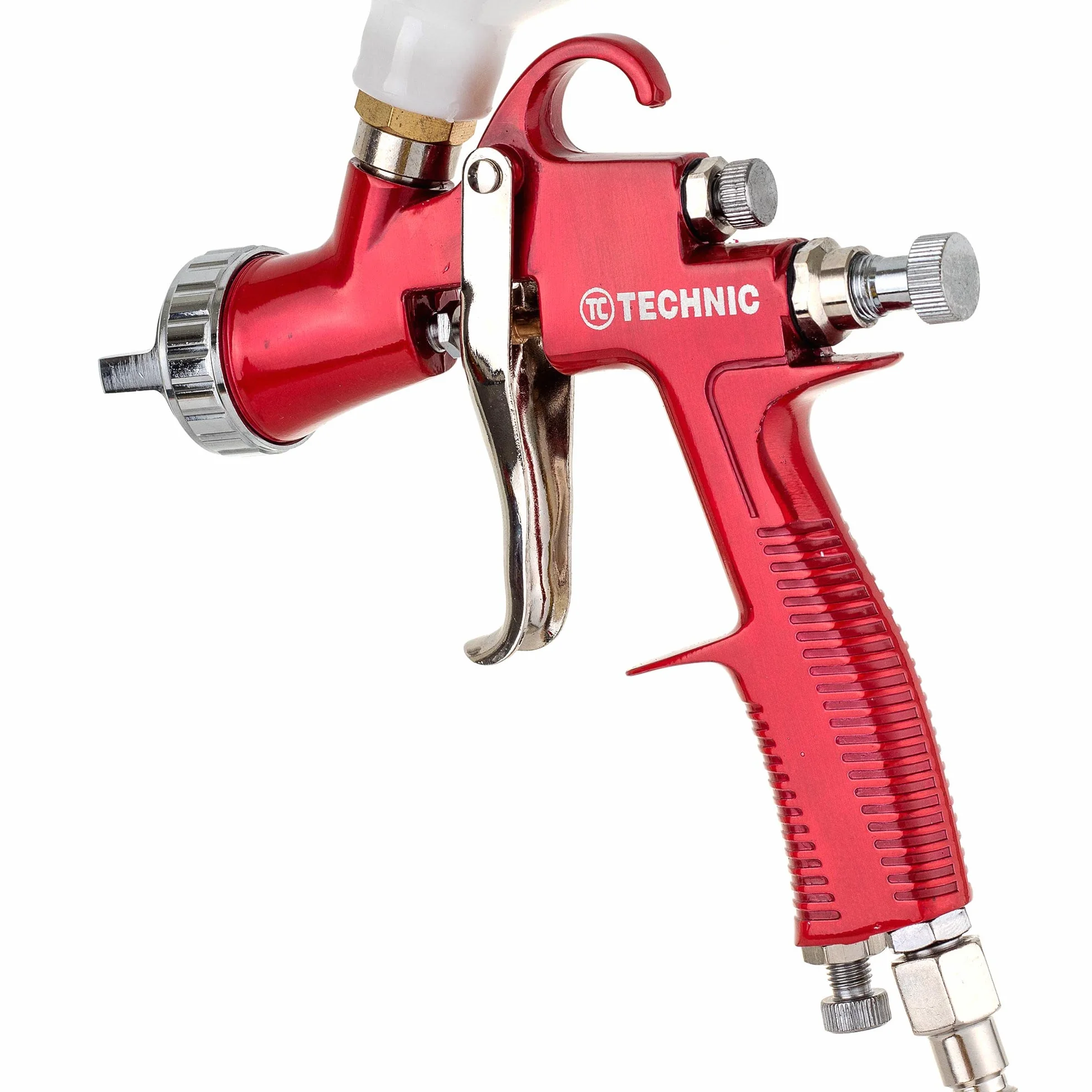 LVLP Technology Pistolet natryskowy L-500 dysza 1,5 mm, trwały, pojemność 600 ml, do lakierowania, trzy tryby regulacji, bardzo cienka warstwa farby, bardzo precyzyjny