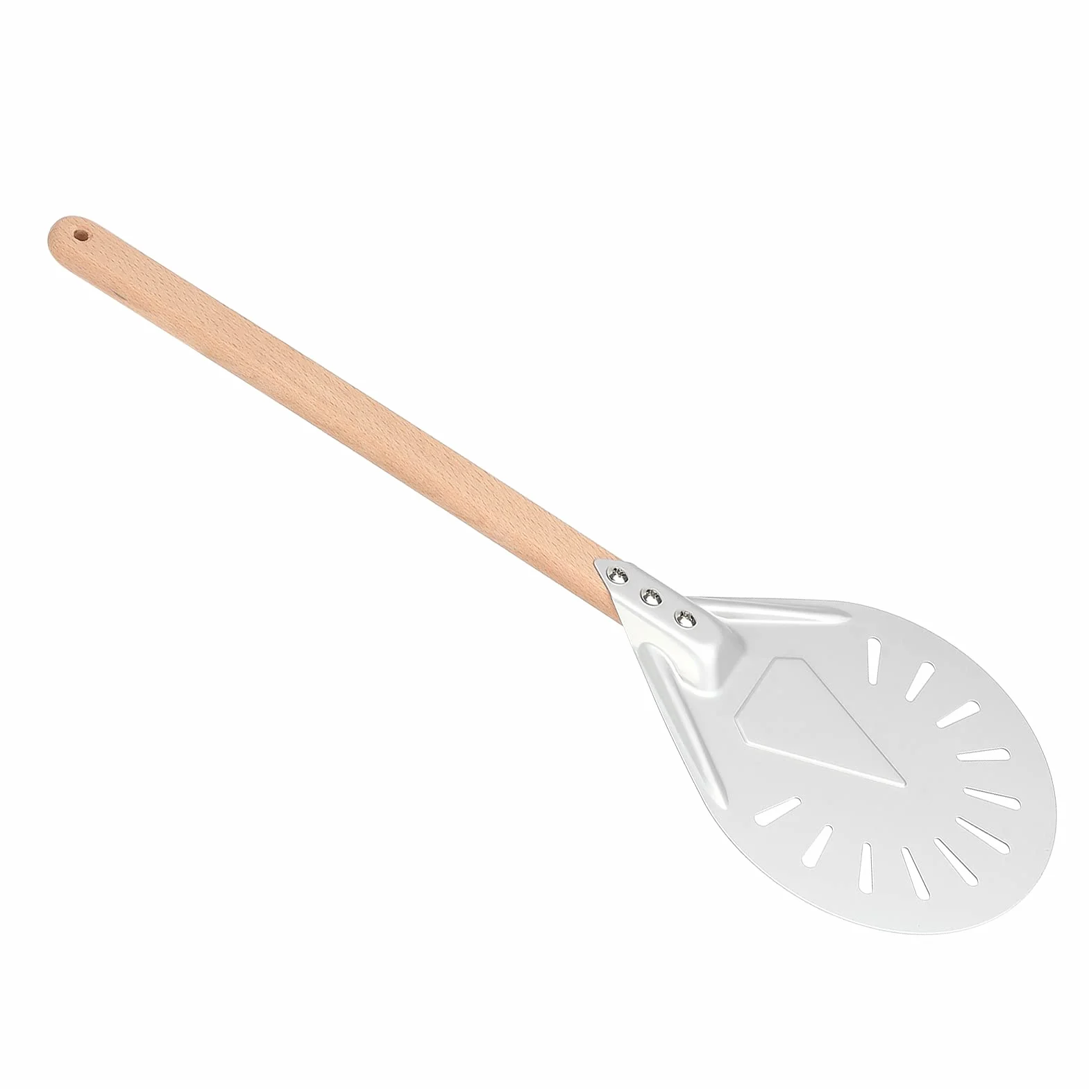 Aluminium Aluminiowe Pizza Pizza Łopata z Zdejmowanym Drewnem, łatwa w Użyciu dla Profesjonalistów, świetne (9-calowa łopata pizzy (z 41 cm płaskim)