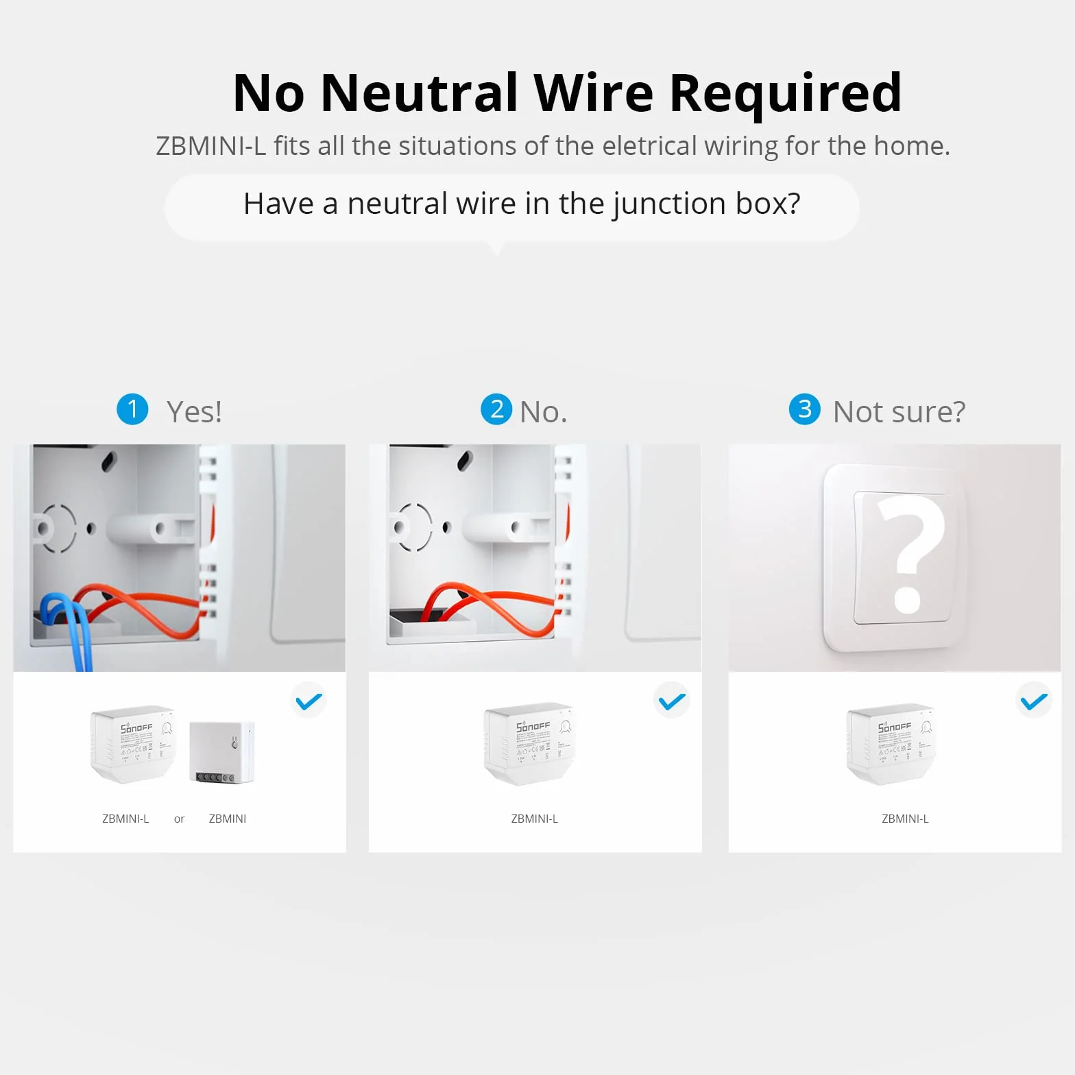 SONOFF ZBMINI-L Zigbee 3.0 przełącznik Smart Zigbee 3.0, nie wymaga przewodu neutralnego, Smart Home Light Switch kompatybilny z Alexa, Google Home, SONOFF ZBBridge/ZBdongle-P/SmartThings Hub