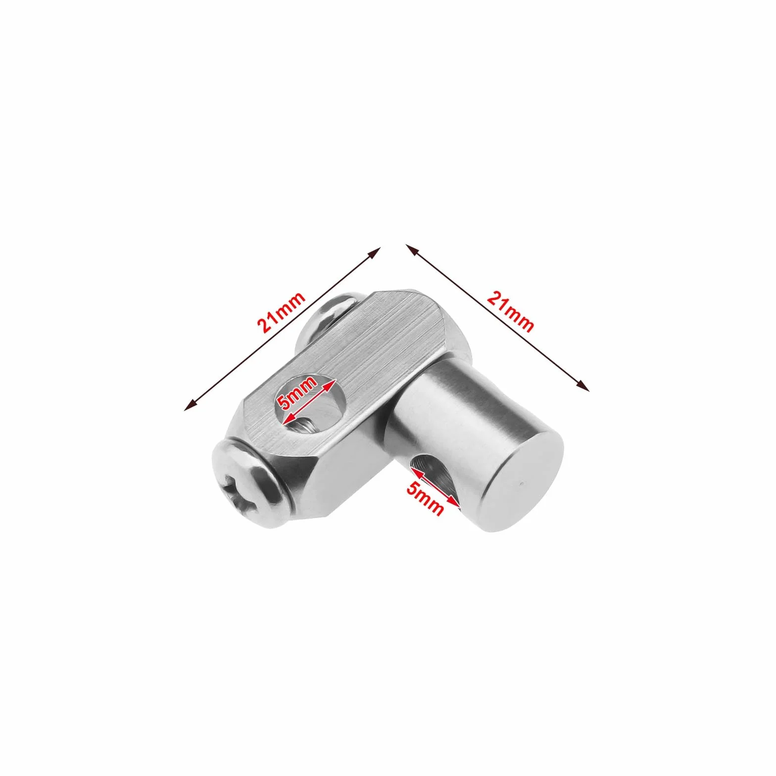 OTOTEC 4 szt. Umywalka korek wyskakujący pręt łączący odpływ chromowane złącze mosiężne zapasowe połączenie do prętów o średnicy do 5 mm części zamienne do umywalki łazienkowej