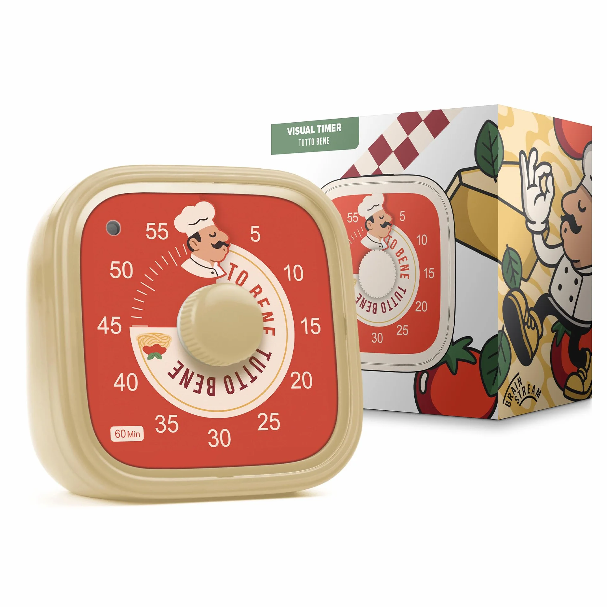 Wizualny timer dla dzieci i dorosłych – 60 min odliczanie z alarmem – zarządzanie czasem dla koncentracji i produktywności – idealny do kuchni, szkoły, nauki, pracy – odpowiedni dla autyzmu i ADHD