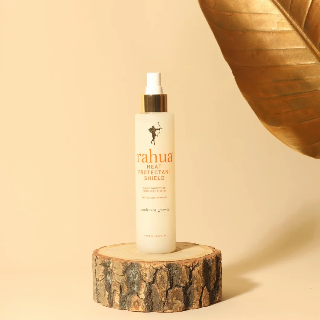 Rahua Heat Protectant Shield 193 ml/6.5 FlOz, formułowane wielokrotne rozpylanie chroniące przed wysoką temperaturą, lekki spray ochronny wzbogacony witaminą E Aloe Vera keratyny