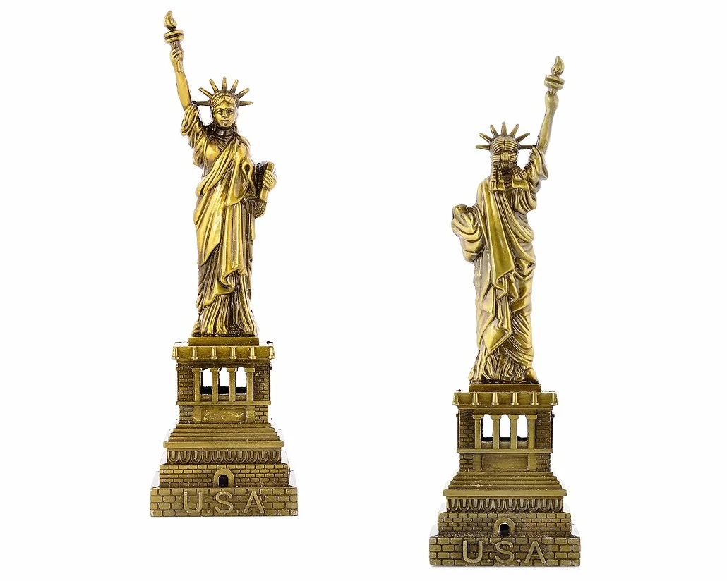 ds. distinctive style Statua Wolności Model Statua Wolności Metalowa Statua Wolności Figurka na pamiątkę (15 cm)