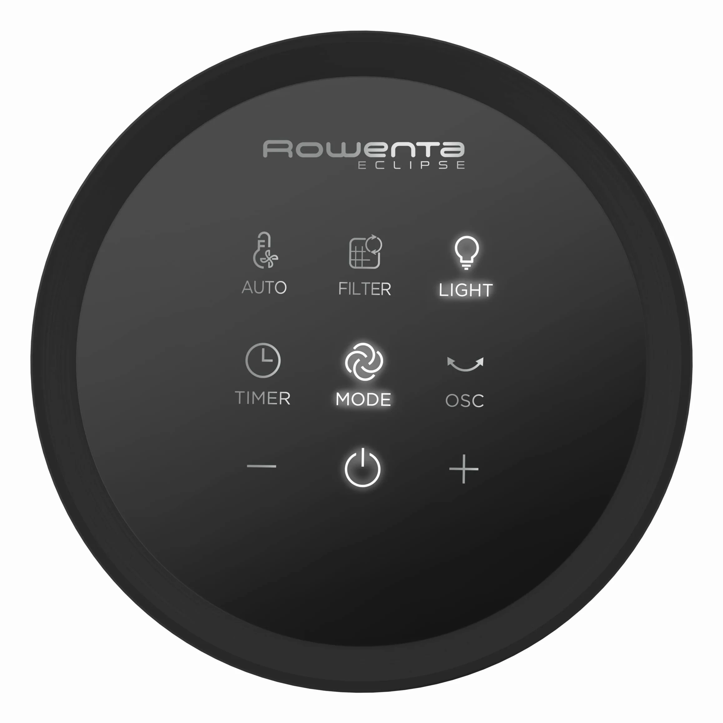 Rowenta Eclipse 2 w 1 Wentylator oczyszczający, wentylator i filtr powietrza, drobne cząstki, 32 dB (A), mocny, oscylacja, 12 prędkości, timer, opóźniony start QU5030F0