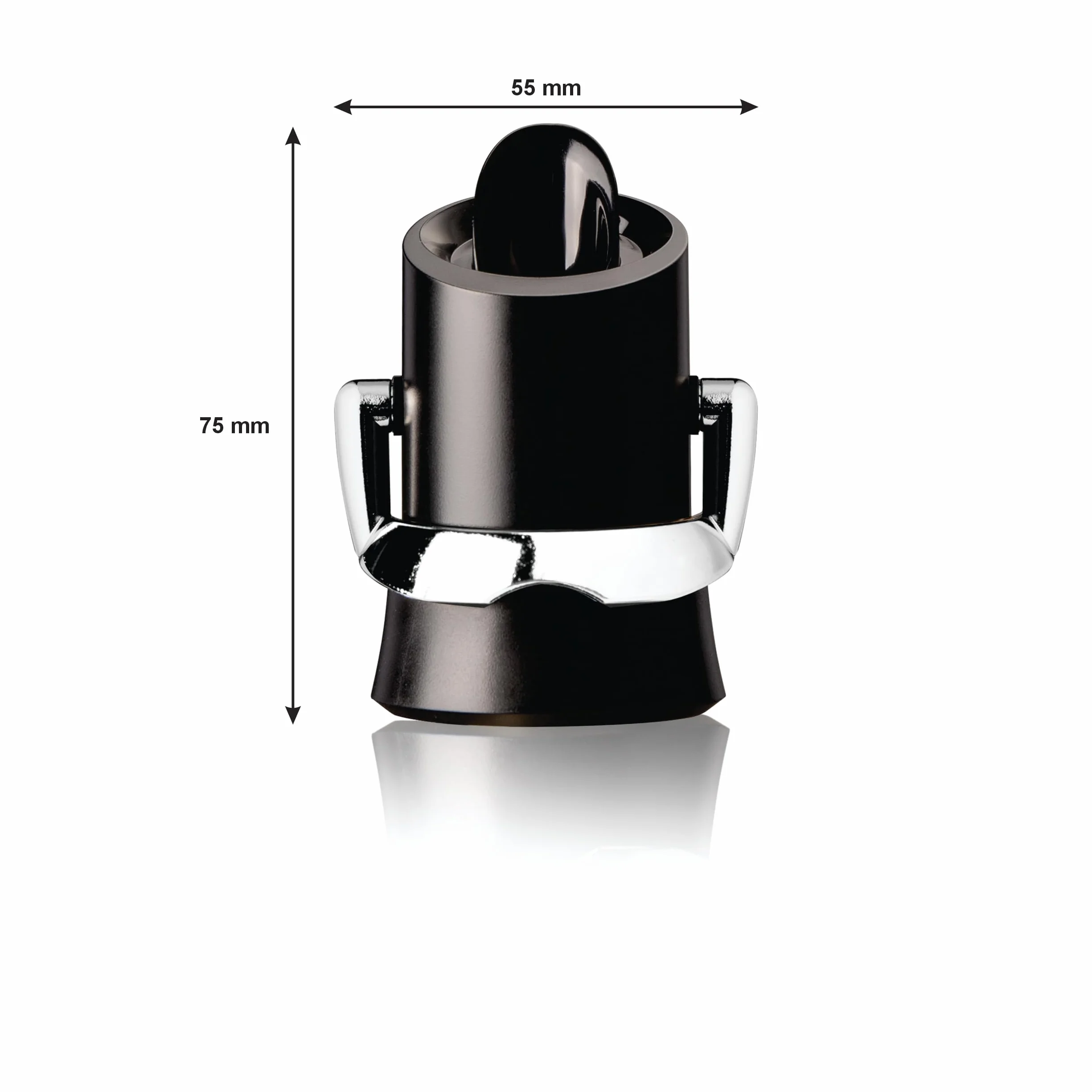 Vacu Vin Champagne Saver korek i nalewak czarny 59 ml