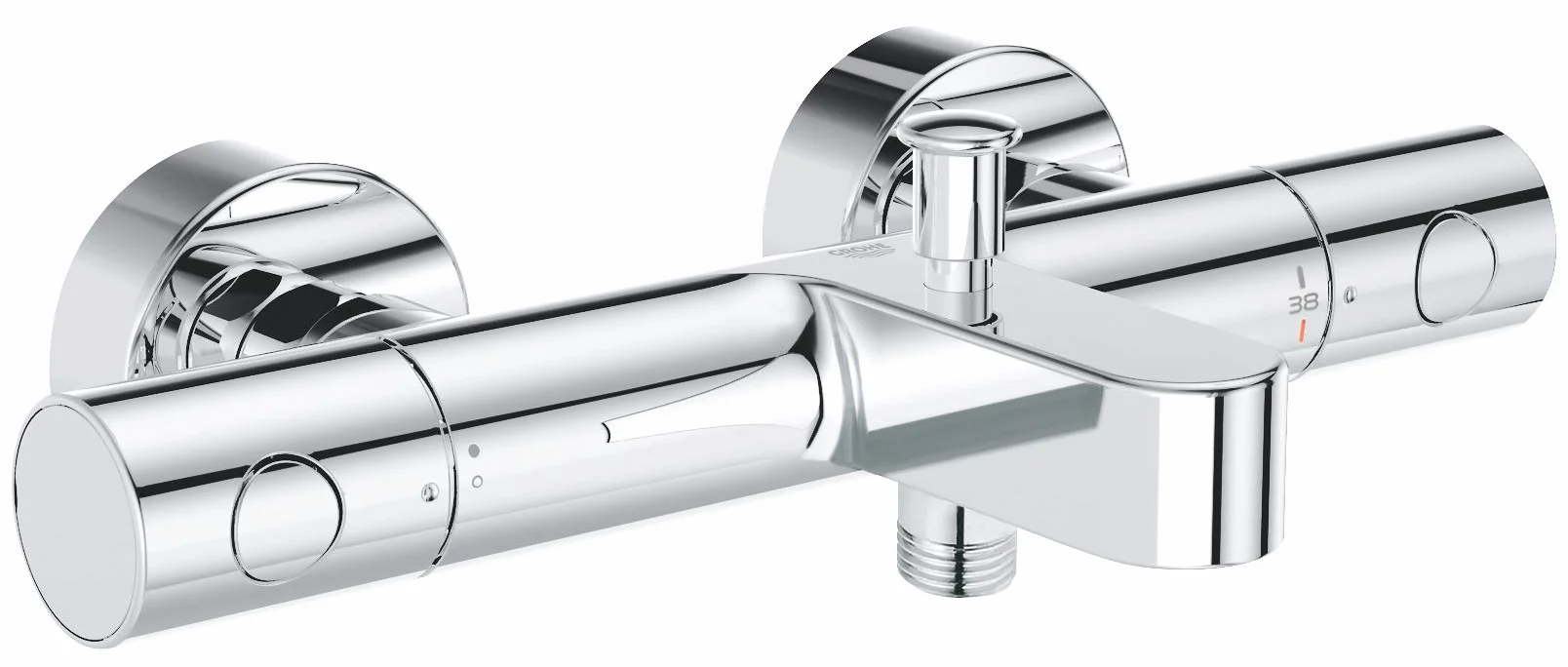 Grohe Precision Get Bateria Wannowa, Srebrny