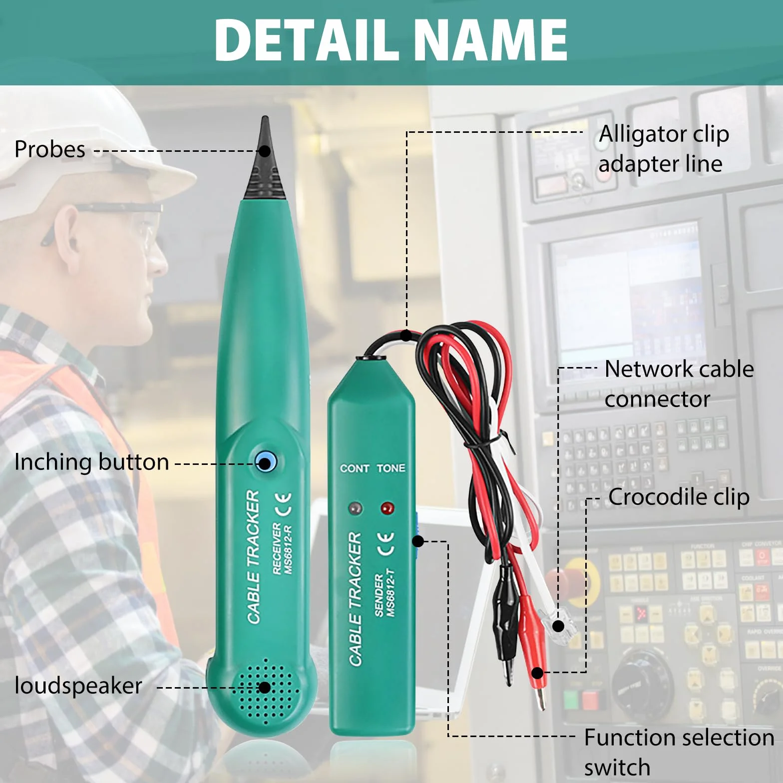 Detektor zerwania kabla: tester wielofunkcyjny MS6812