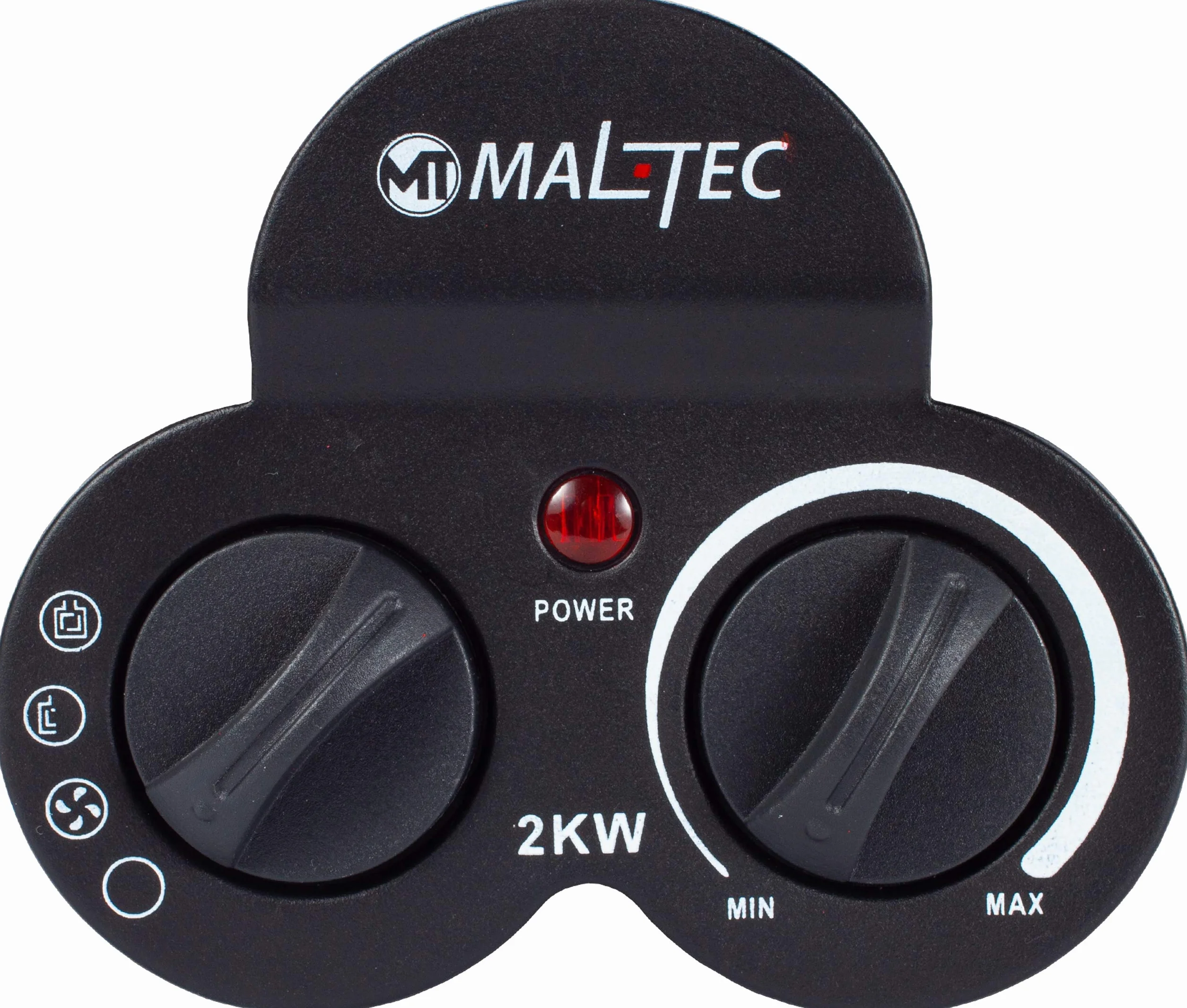 MalTec 5901924219934 Nagrzewnica Elektryczna INFERNO4000 | Grzejnik Elektryczny | Farelka | Regulacja Wentylatora | Termostat | Ceramiczne Elementy | Uchwyt | Duża Moc 2kW