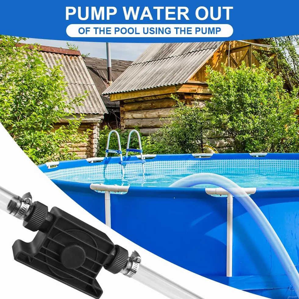 Flintronic Pompa wodna bez napędu, waterpomp, 900 L/H zelf aanzuigende overhevelpomp, accuschroefpomp, met 2m slang, voor water, olie, brandstoffen, dieselmotoren, vloeibaar water | Max. 3500 tpm