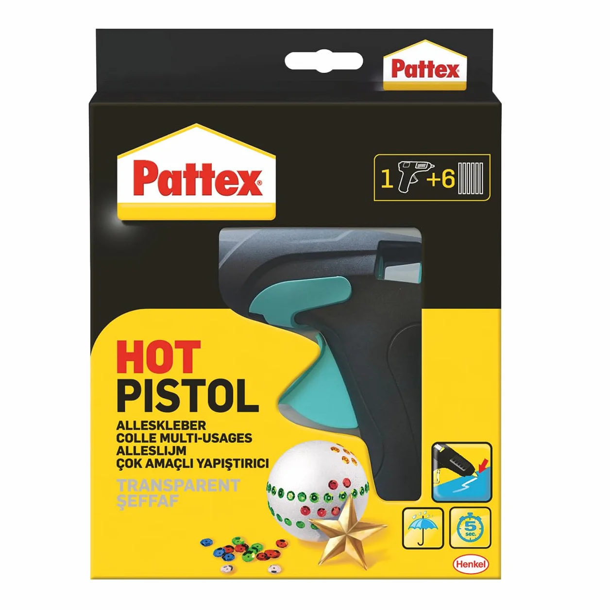 Pistolet do klejenia na gorąco Pattex PHP6, N/A