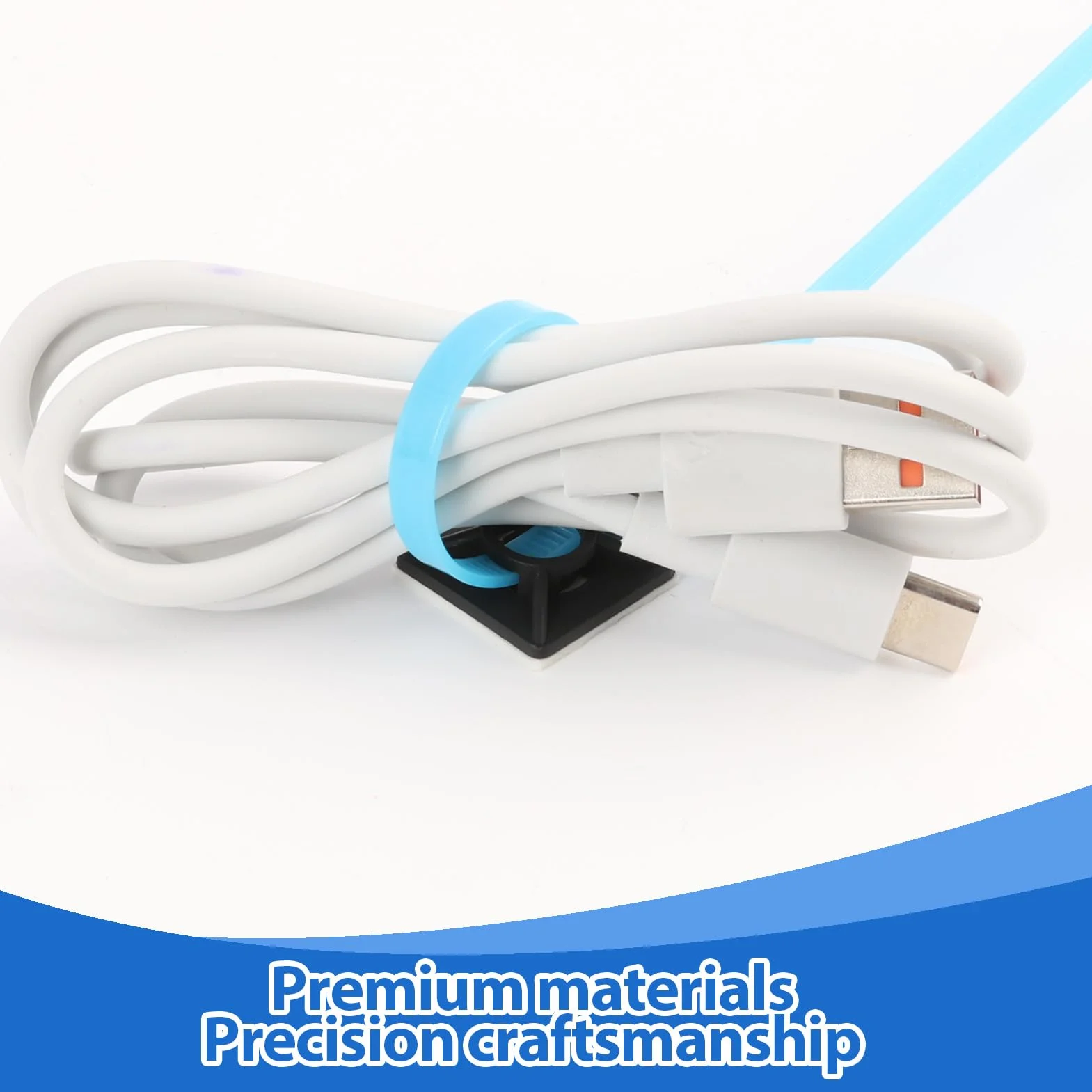 100 sztuk samoprzylepnych uchwytów na kabel, 19 mm x 19 mm podstawka montażowa na kabel, podstawka śrubowa i podkładki klejące, zestaw uchwytów na kable w kolorze czarnym do bezpiecznej organizacji