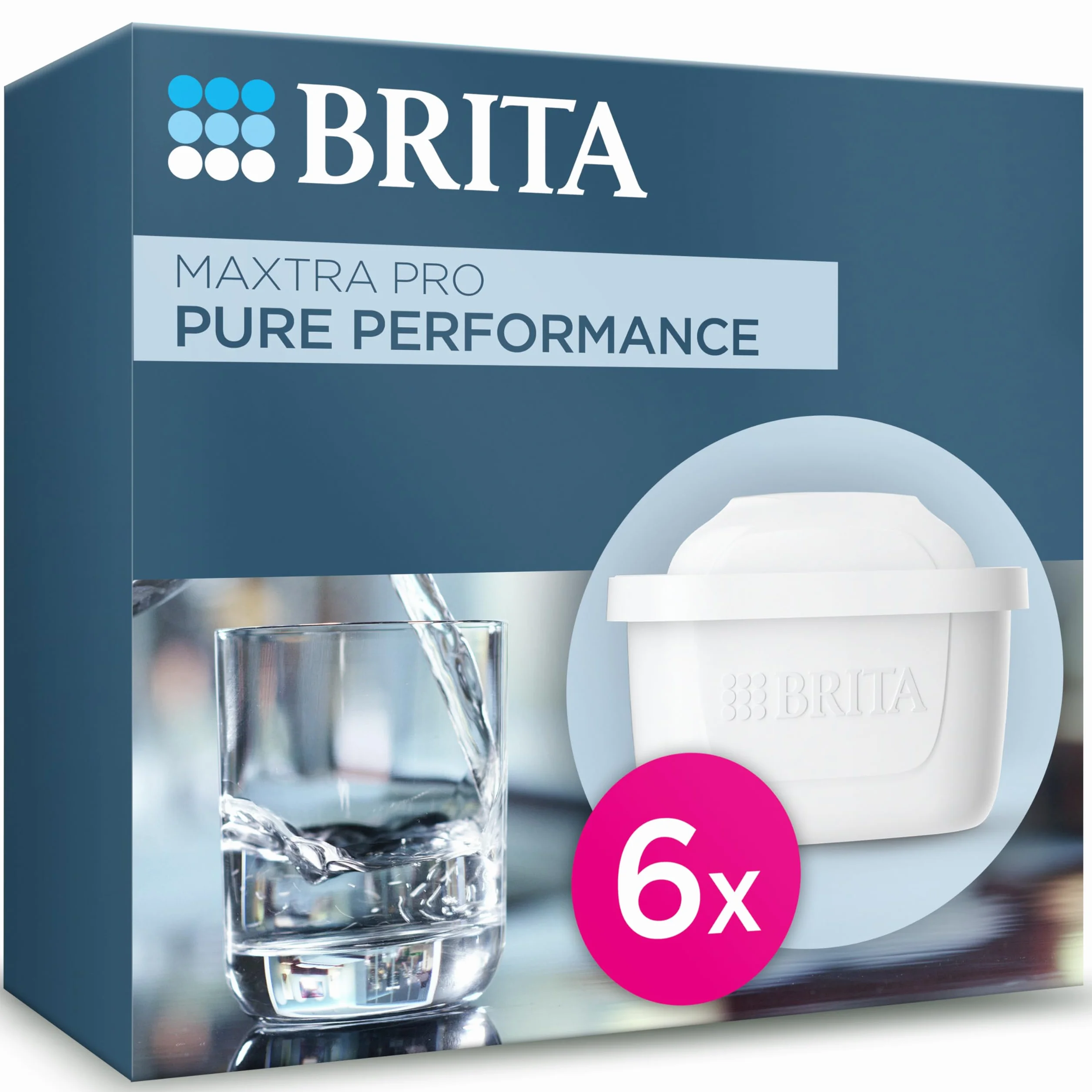 Brita Maxtra Pro Filtr do Wody, Biały, 6 szt.