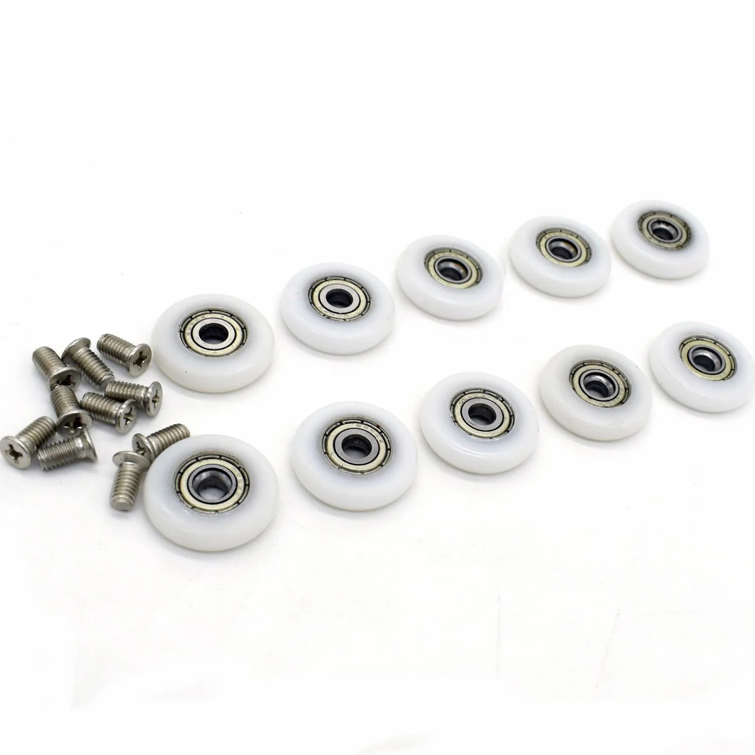 10 x zapasowe rolki do drzwi prysznicowych/prowadnice/koła 22 mm YuanQian